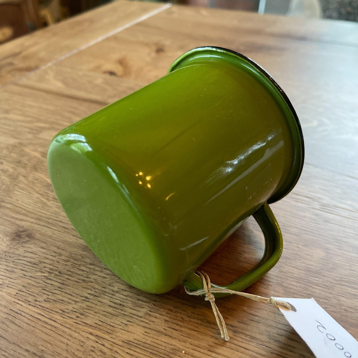 Groene emaille beker - Bamestra Curiosa