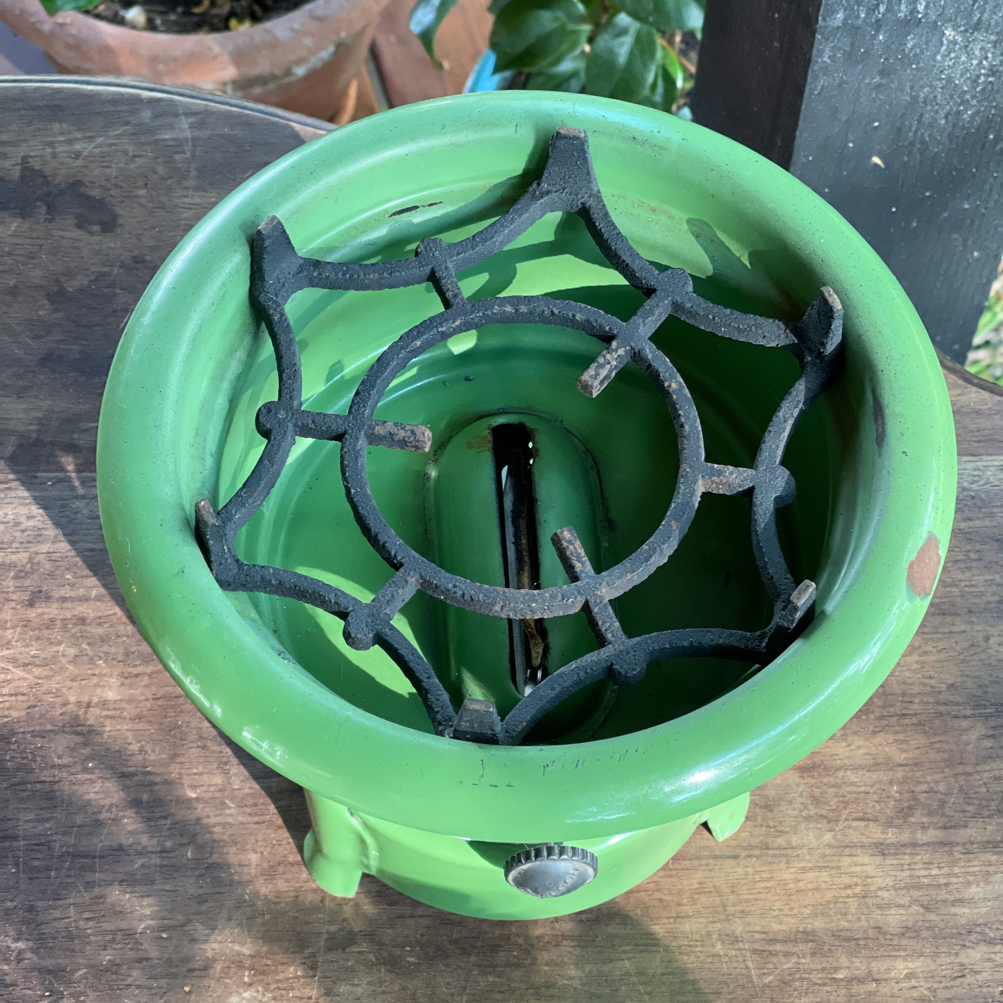 Groene Origineel Beccon Petroleumstel 1 Pits - The Collectionist