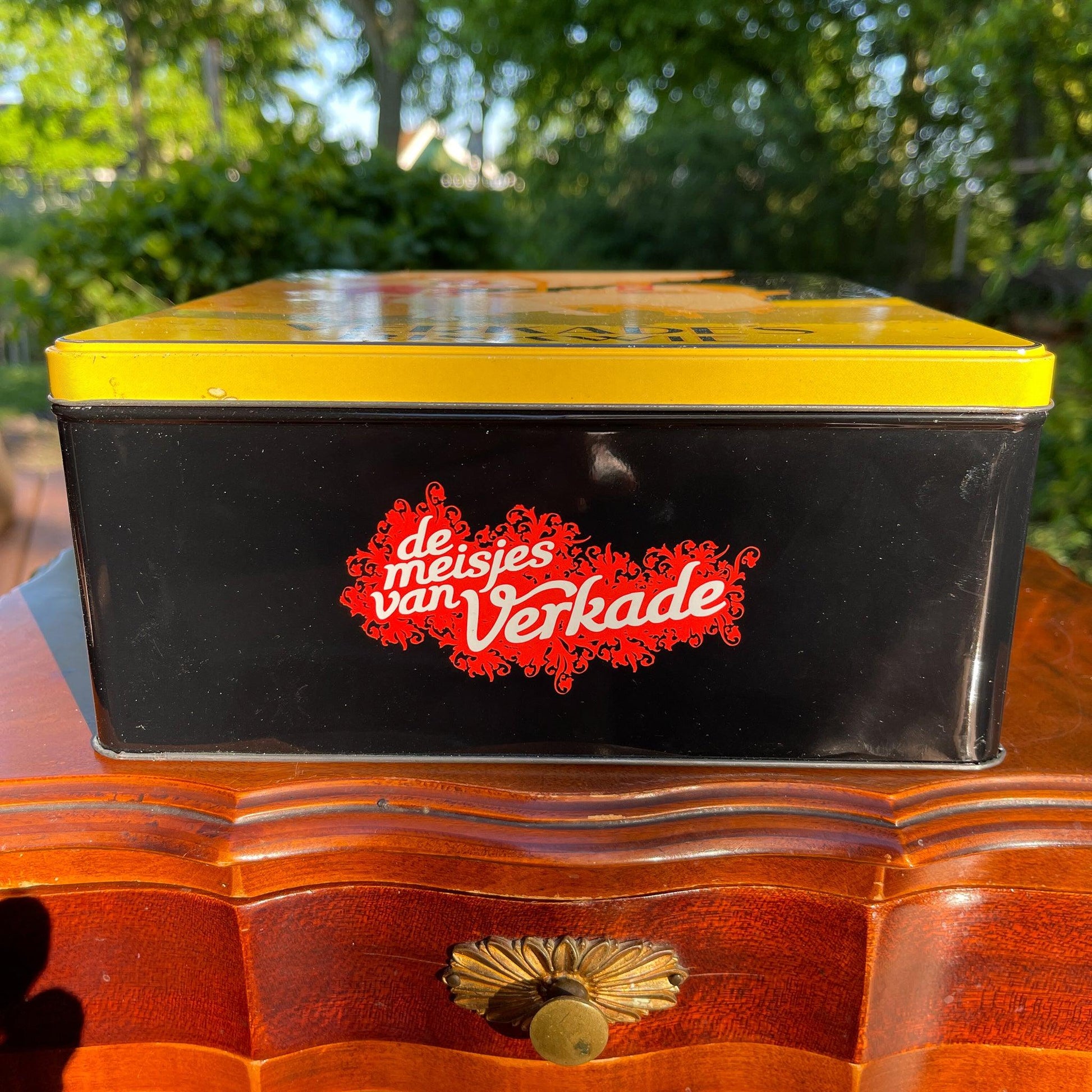 Groot koekblik van Verkade Biskwie - Bamestra Curiosa