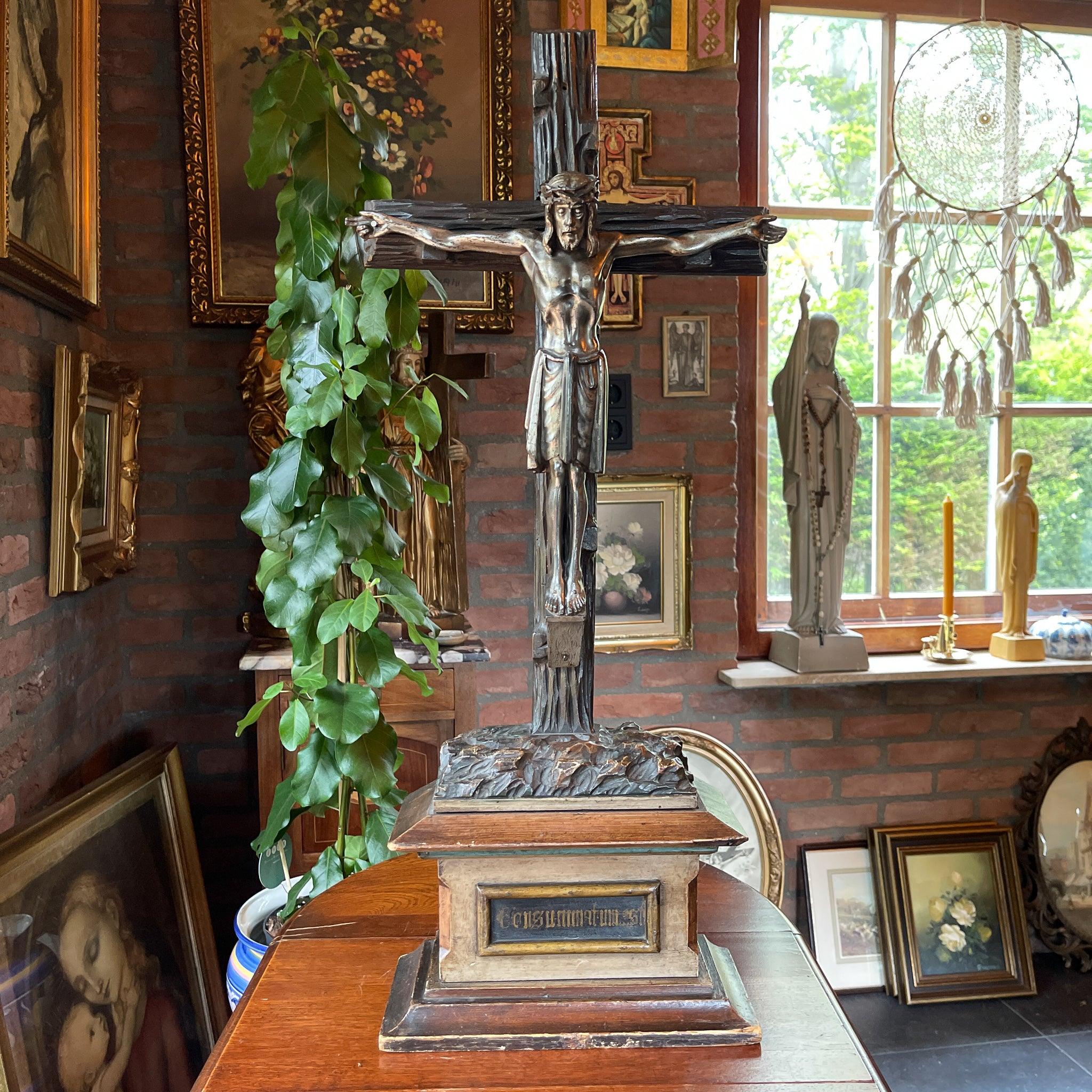 Grote antieke crucifix - The Collectionist