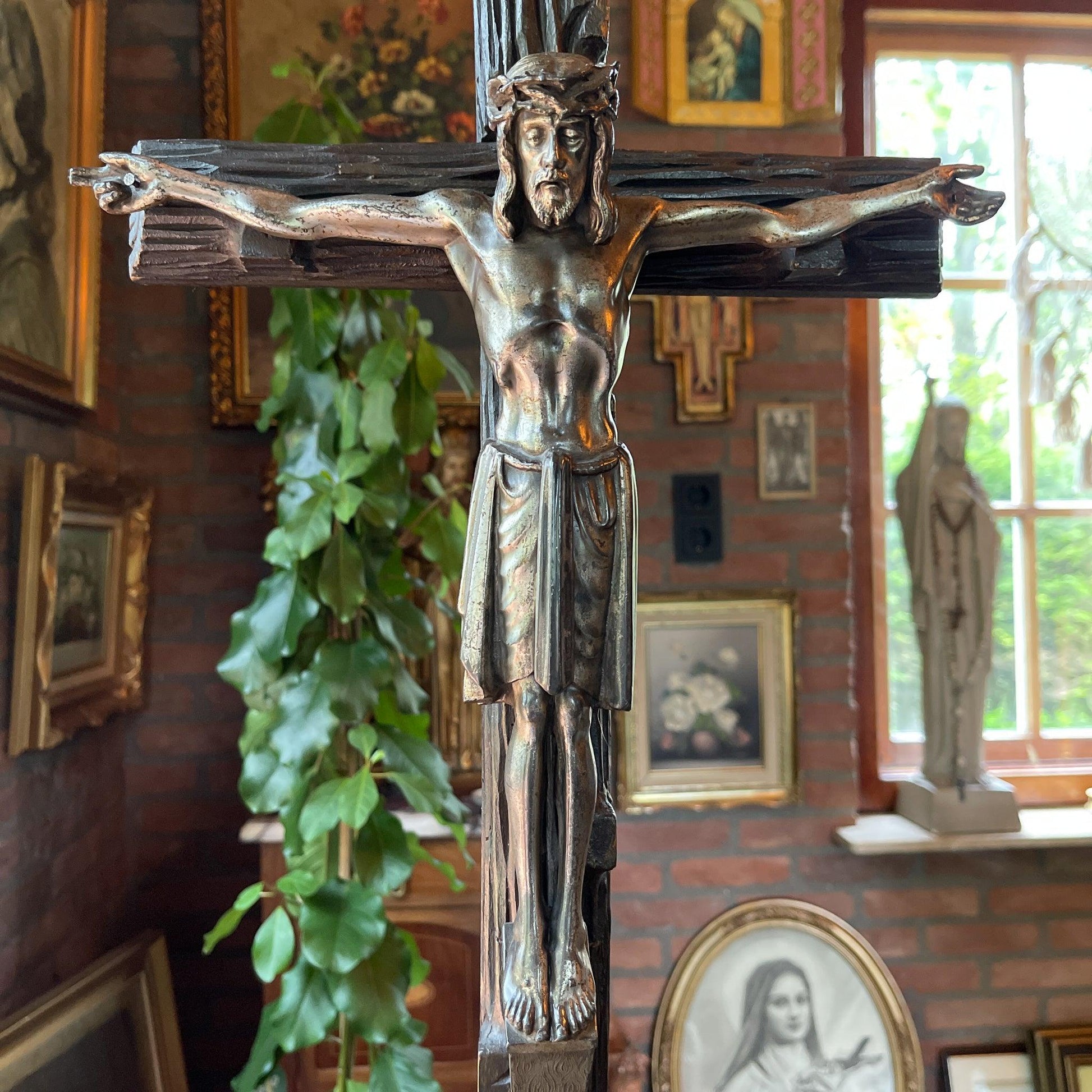 Grote antieke crucifix - Bamestra Curiosa