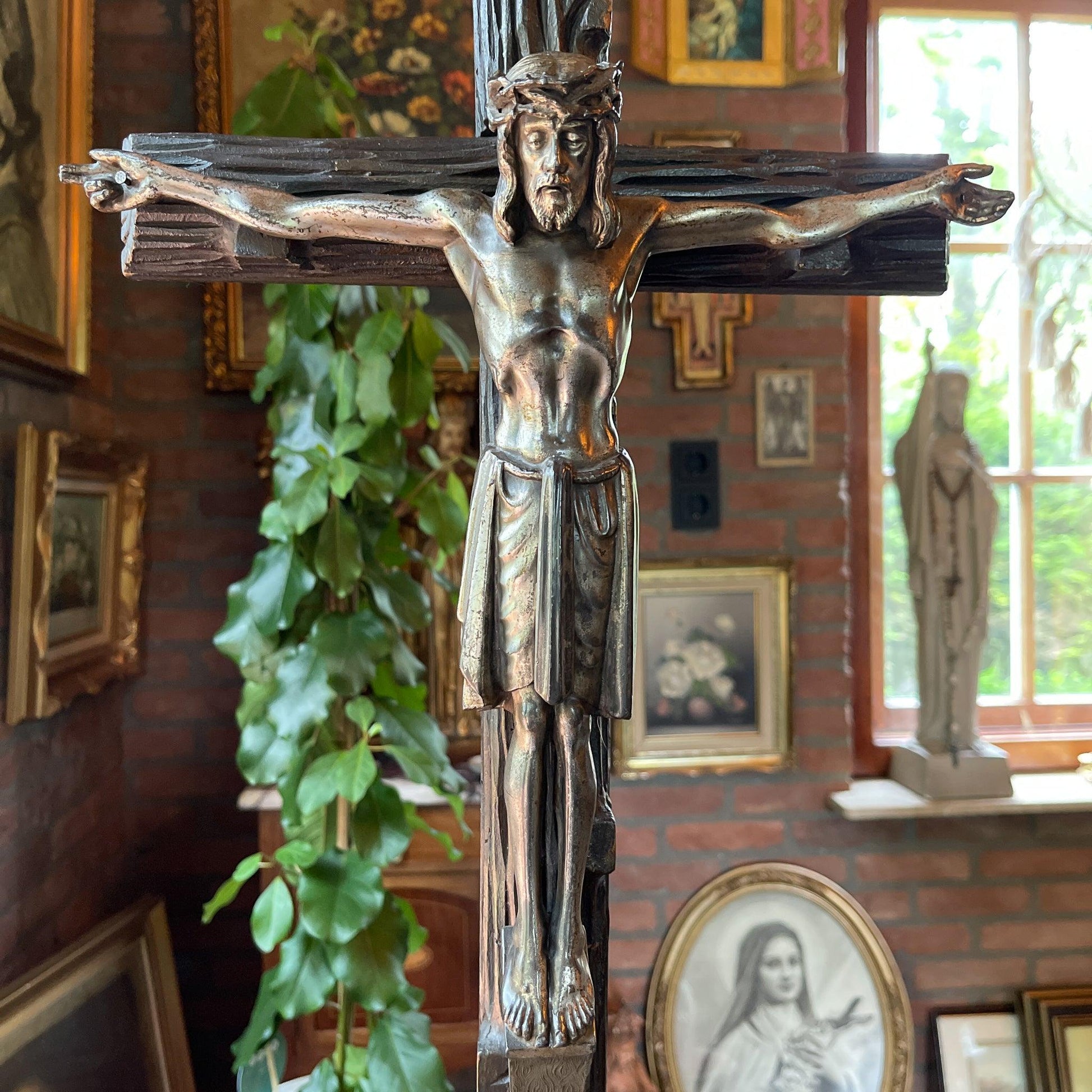Grote antieke crucifix - Bamestra Curiosa