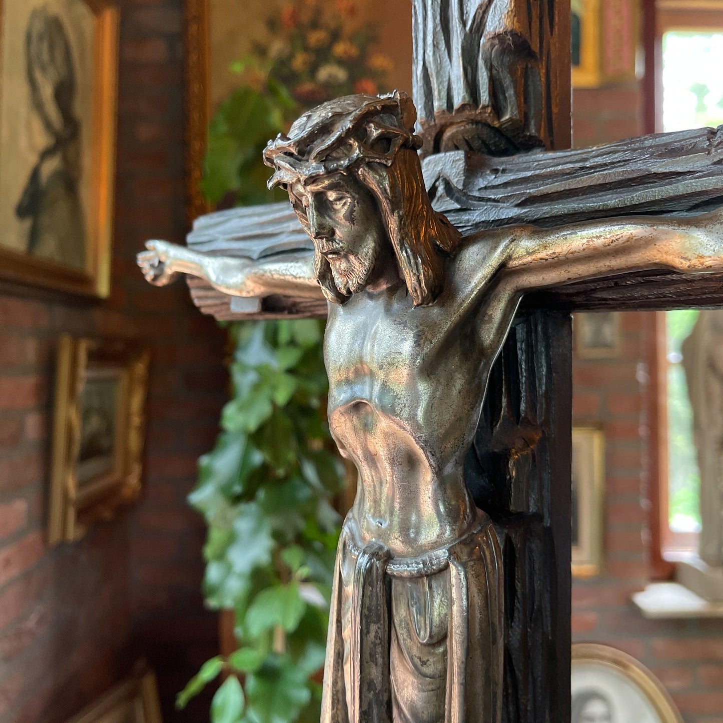 Grote antieke crucifix - Bamestra Curiosa