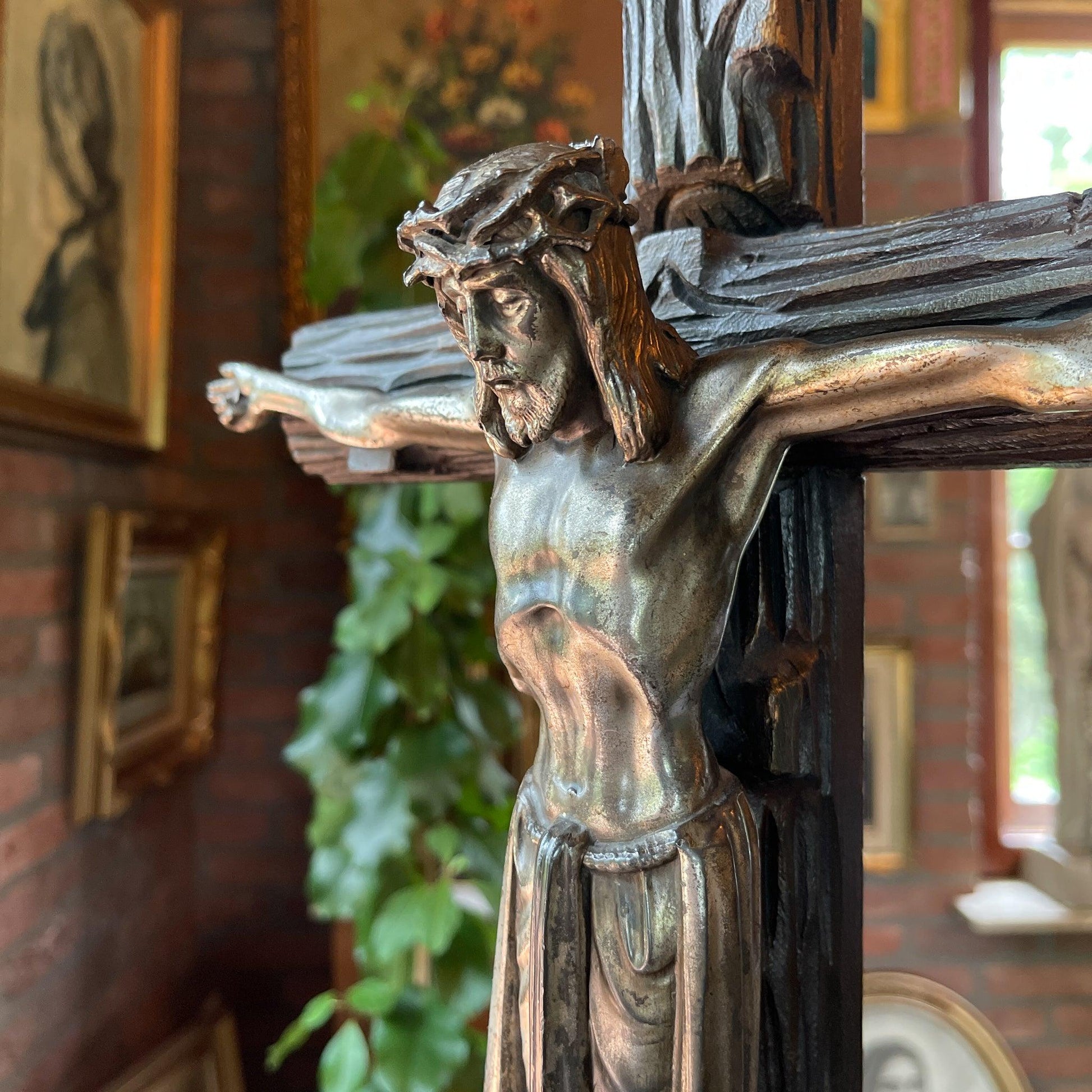 Grote antieke crucifix - Bamestra Curiosa