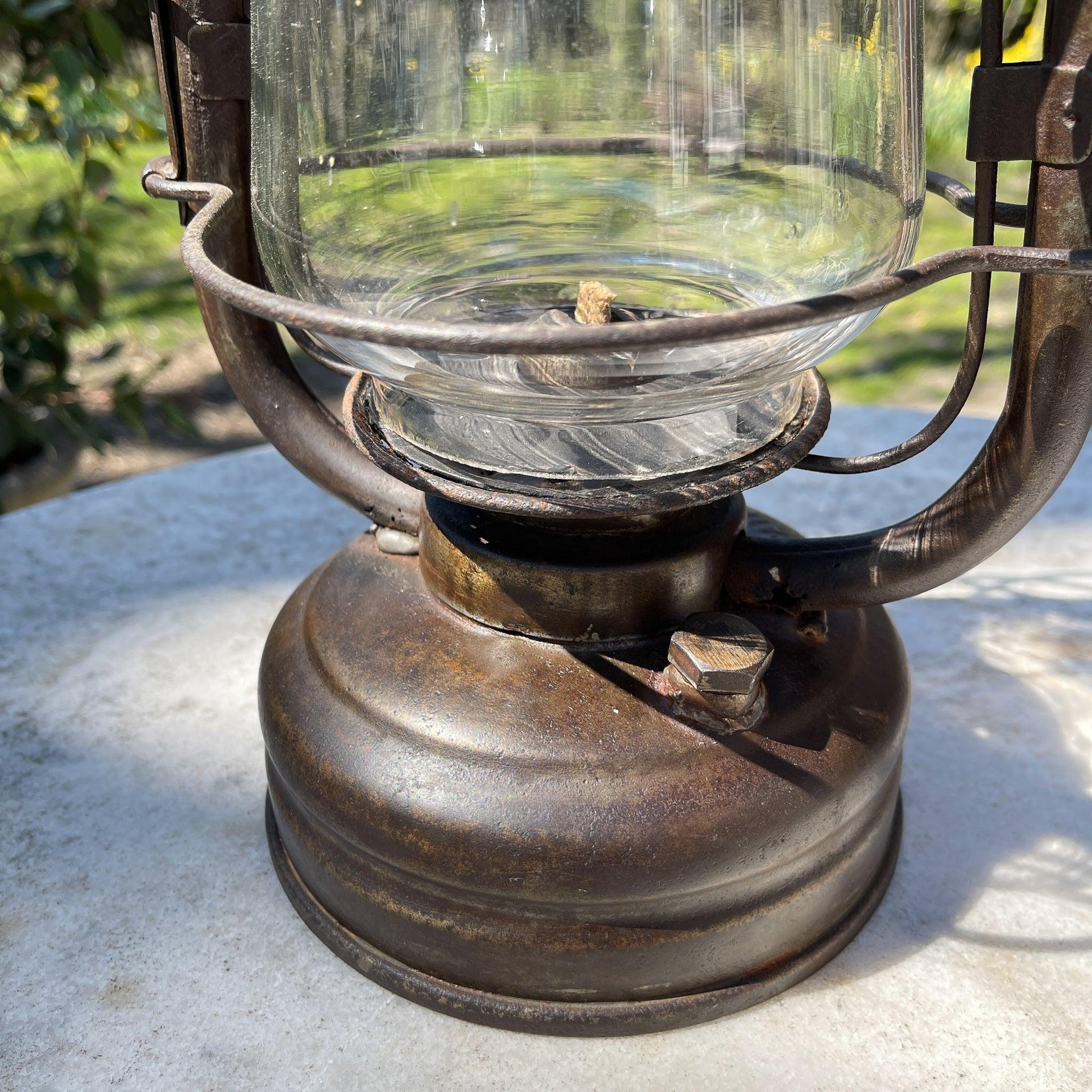 Grote antieke Feuerhand stormlantaarn petroleum lamp - Bamestra Curiosa