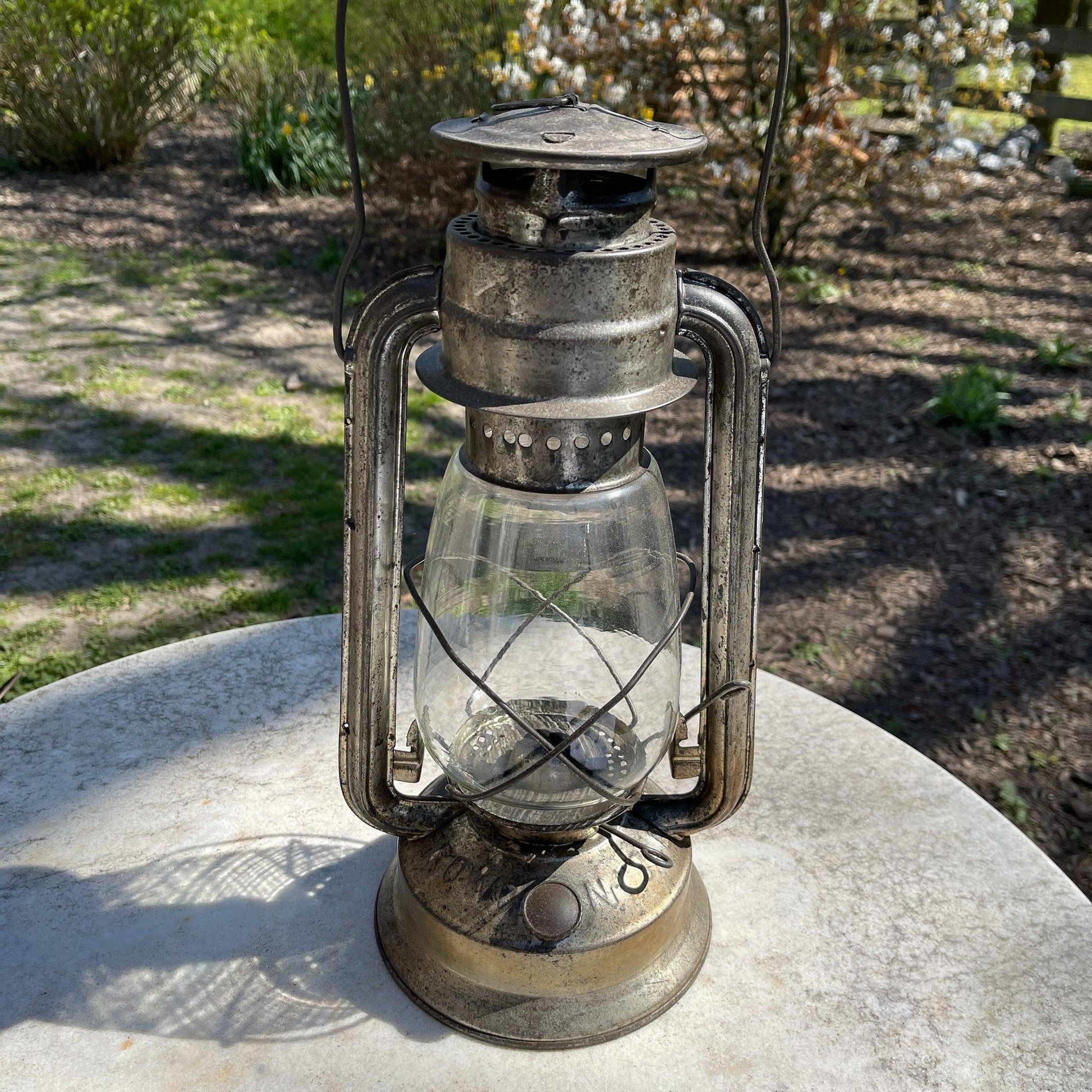 Grote antieke Frowo 340 stormlantaarn petroleum lamp - Bamestra Curiosa