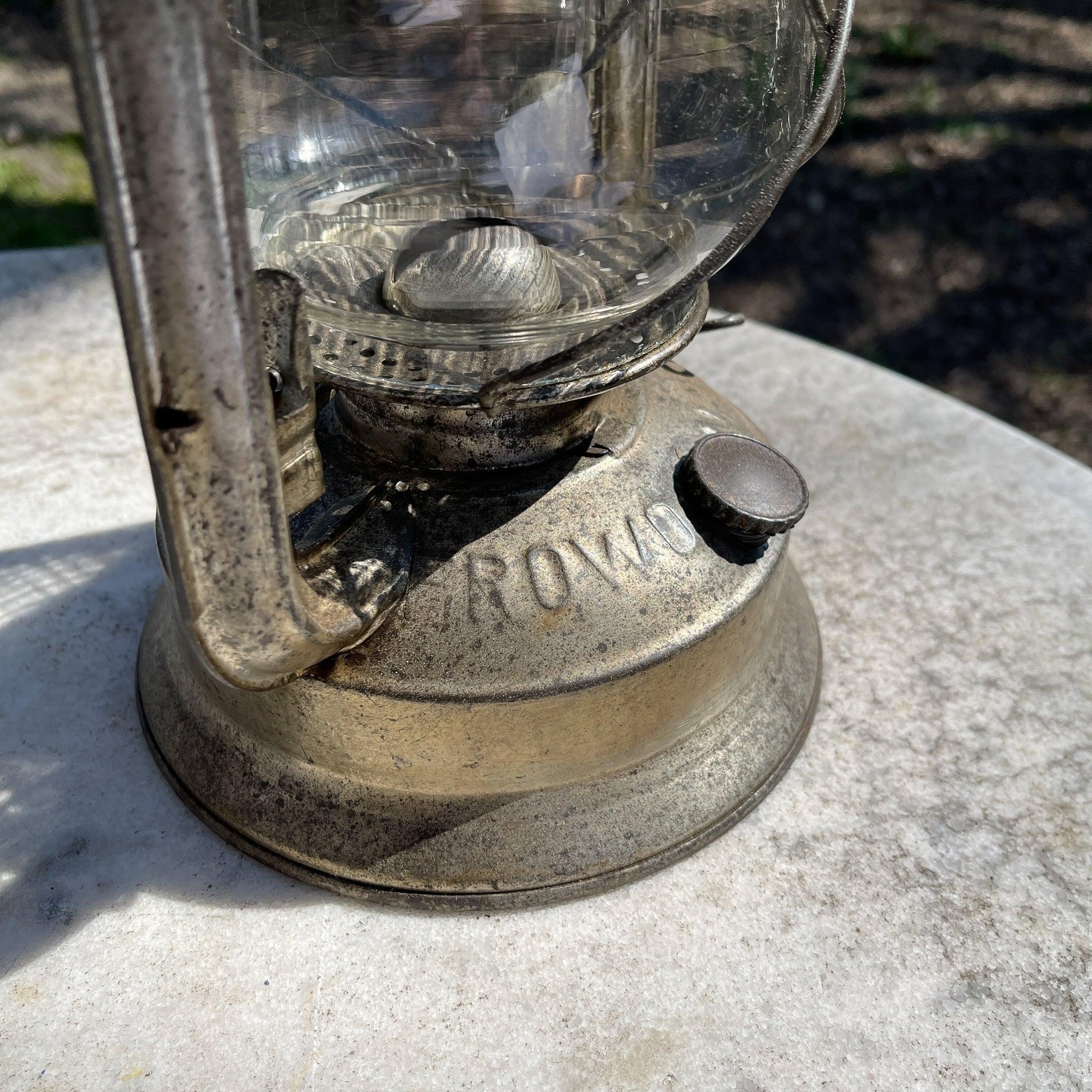 Grote antieke Frowo 340 stormlantaarn petroleum lamp - Bamestra Curiosa