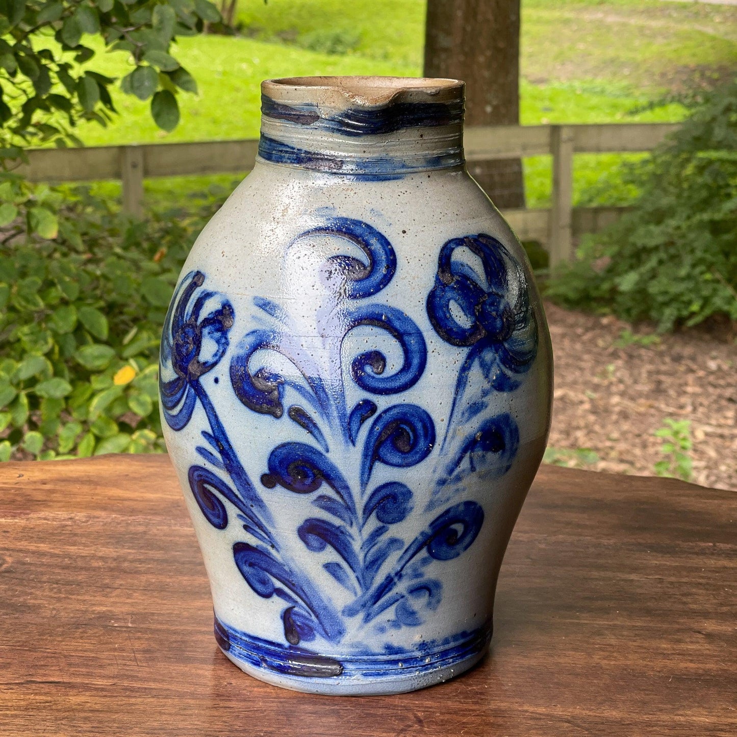 Grote antieke Keulse aardewerk kan / vaas - Bamestra Curiosa