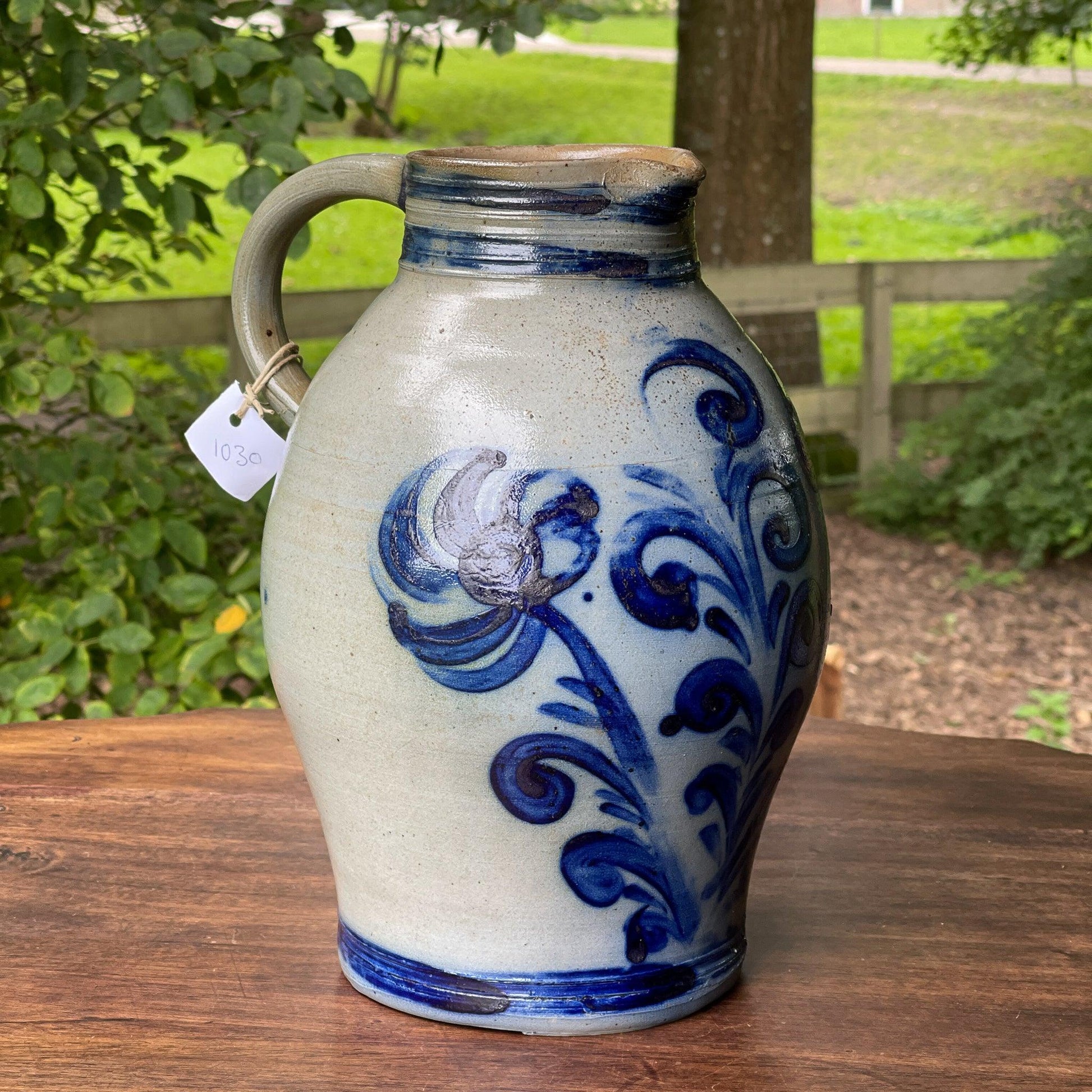 Grote antieke Keulse aardewerk kan / vaas - Bamestra Curiosa