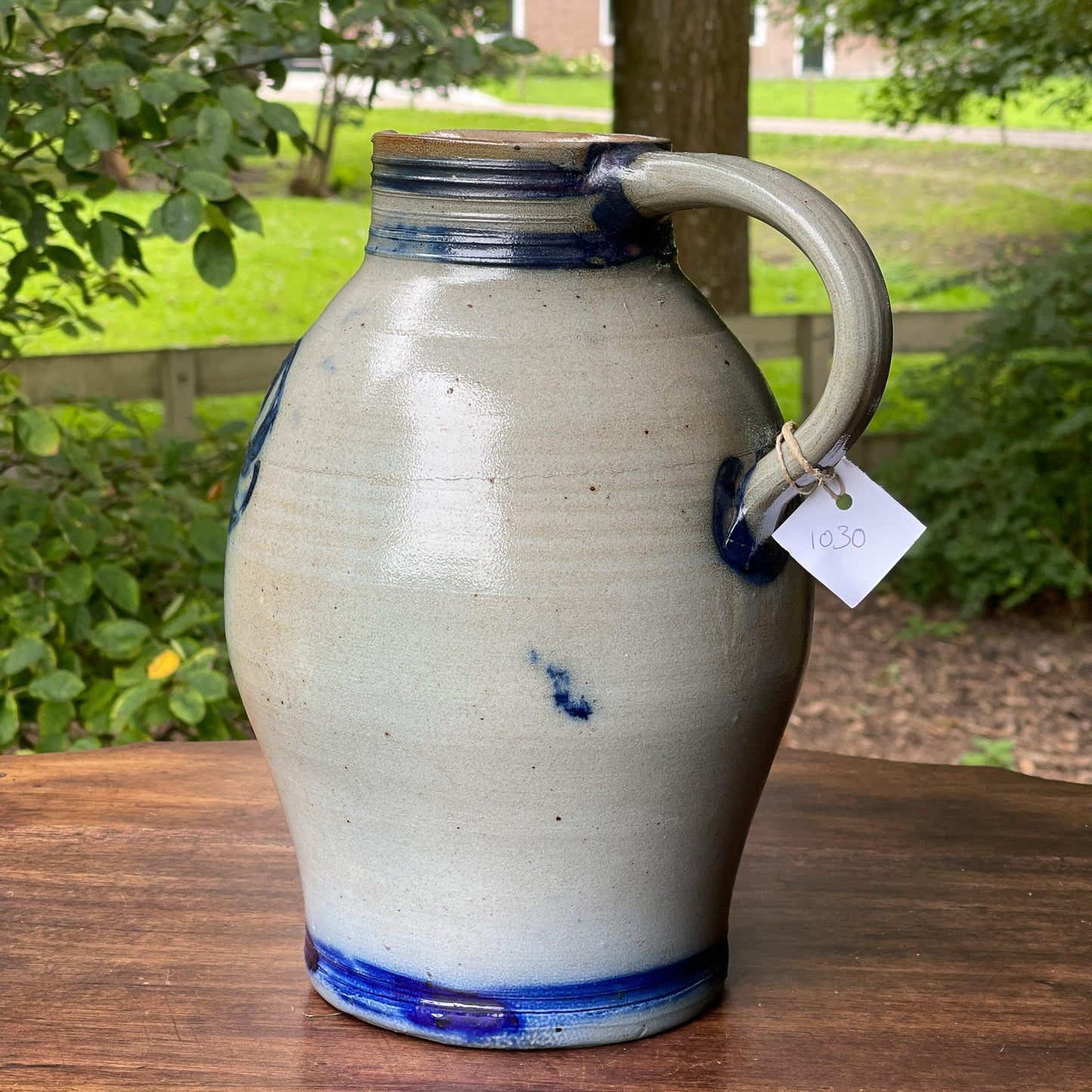 Grote antieke Keulse aardewerk kan / vaas - Bamestra Curiosa