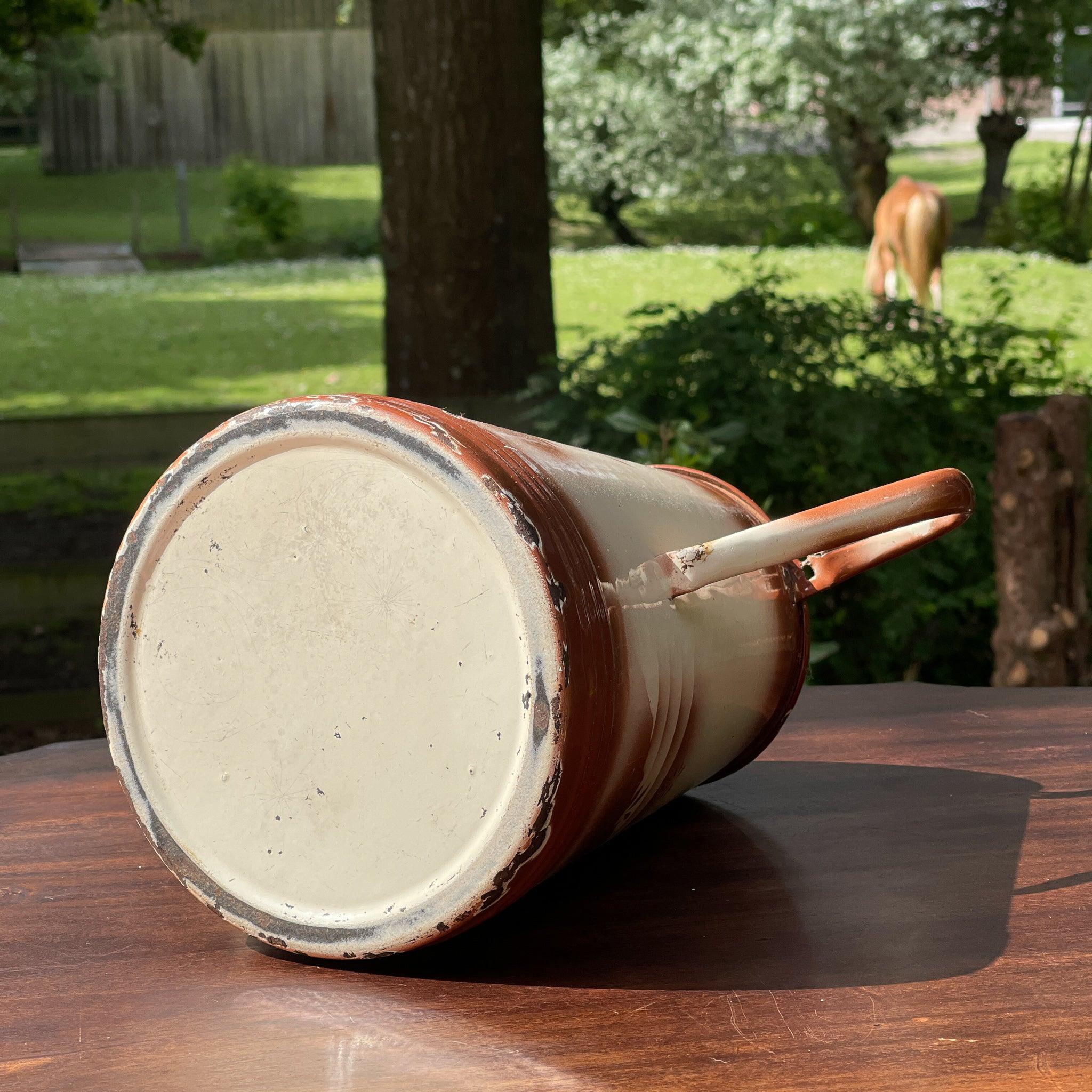 Grote emaille koffiekan / theekan - The Collectionist