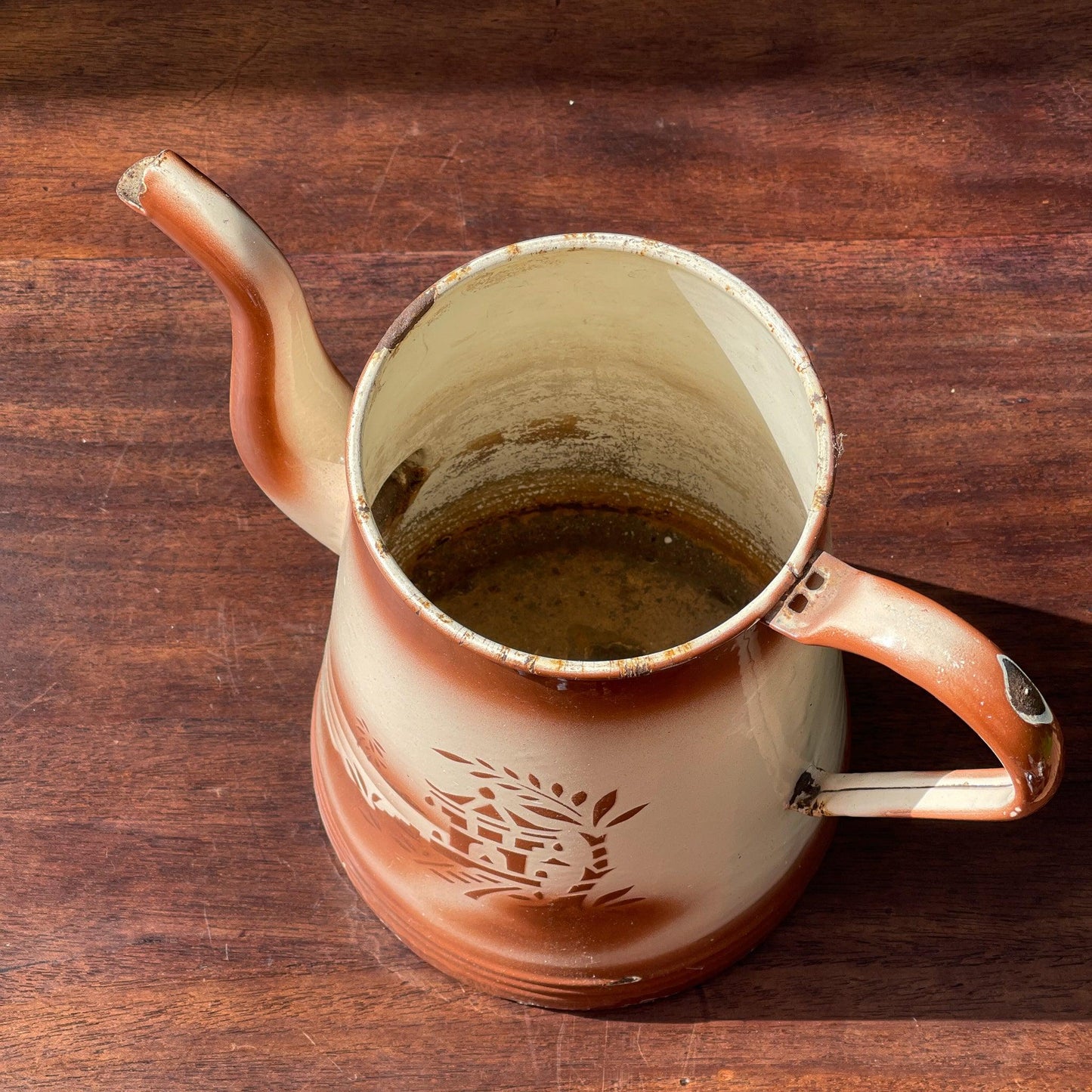 Grote emaille koffiekan / theekan - The Collectionist