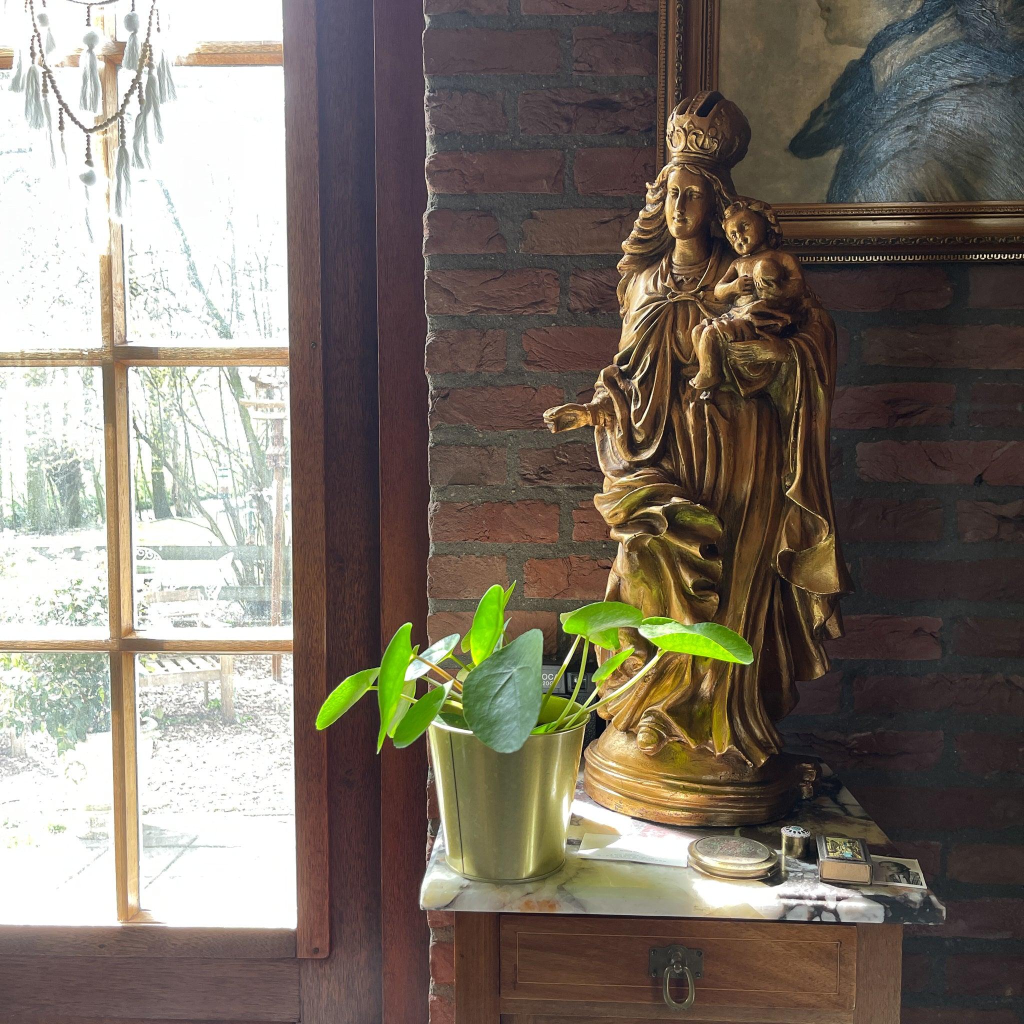 Grote gouden Maria beeld - The Collectionist