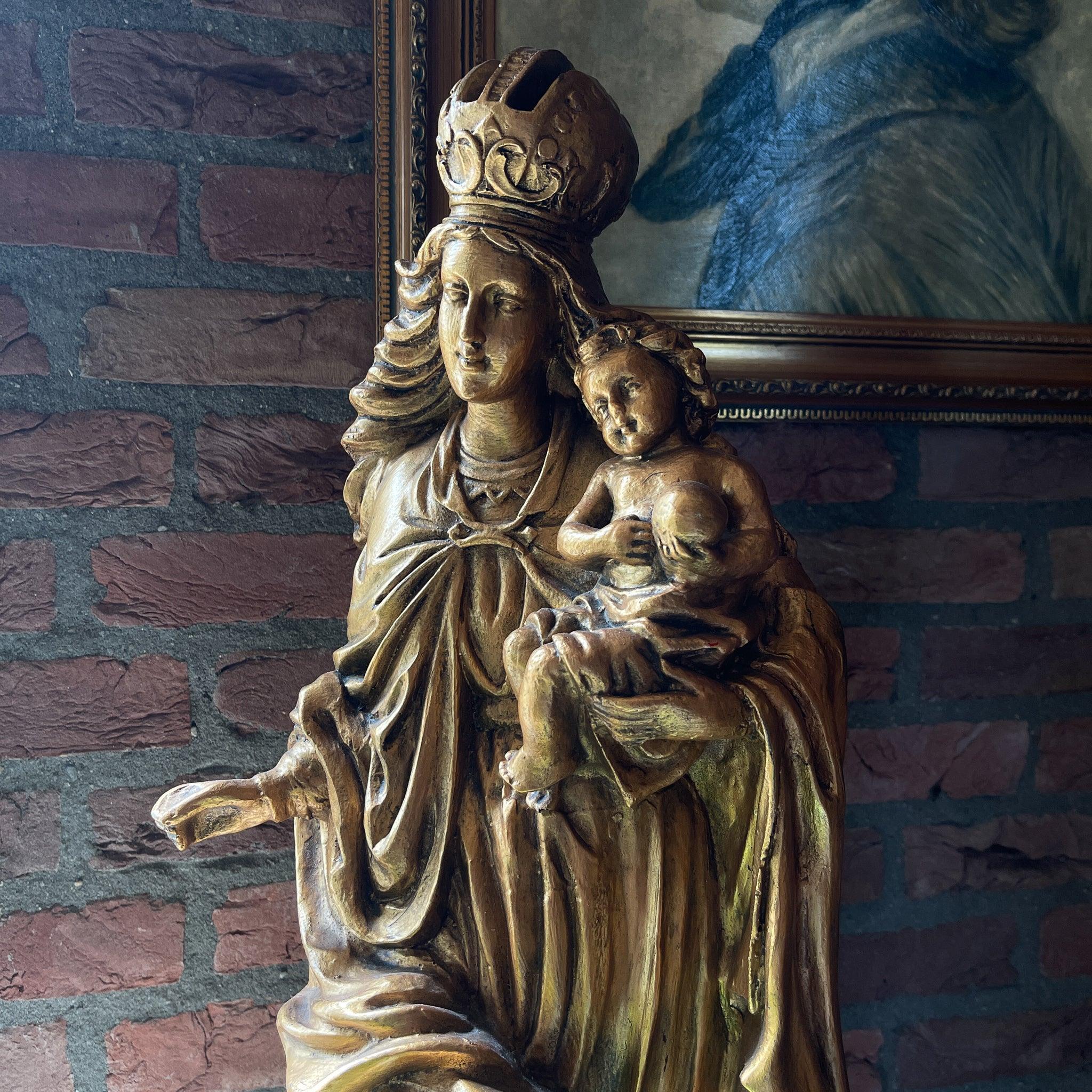 Grote gouden Maria beeld - The Collectionist