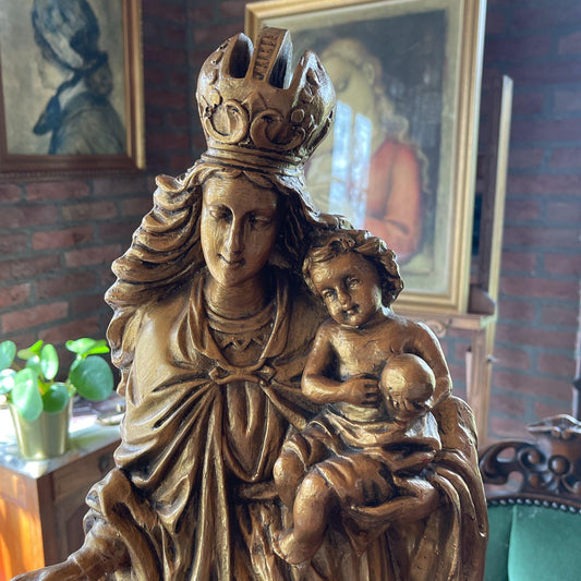 Grote gouden Maria beeld - Bamestra Curiosa