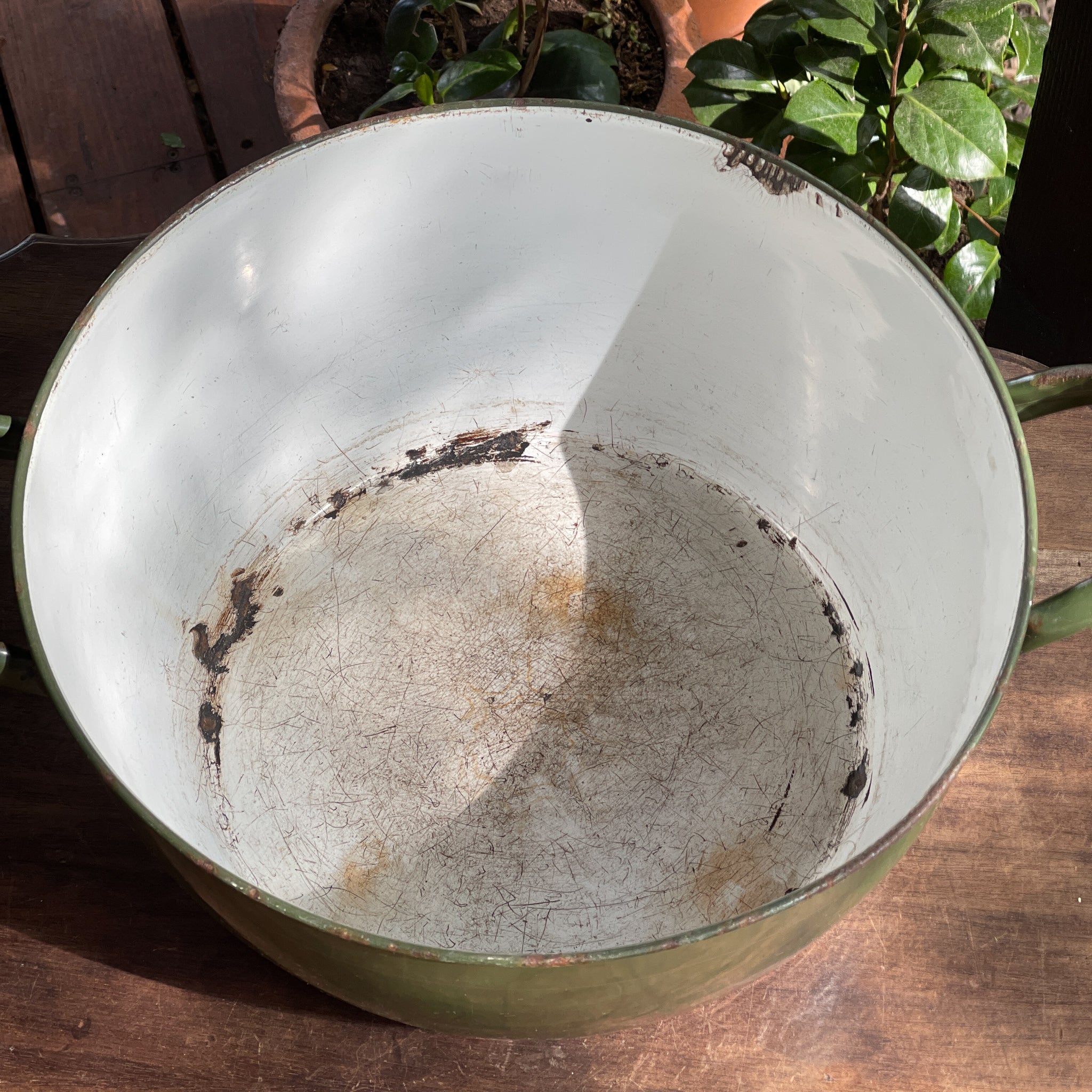 Grote Groene Emaille Pan Met Deksel - The Collectionist