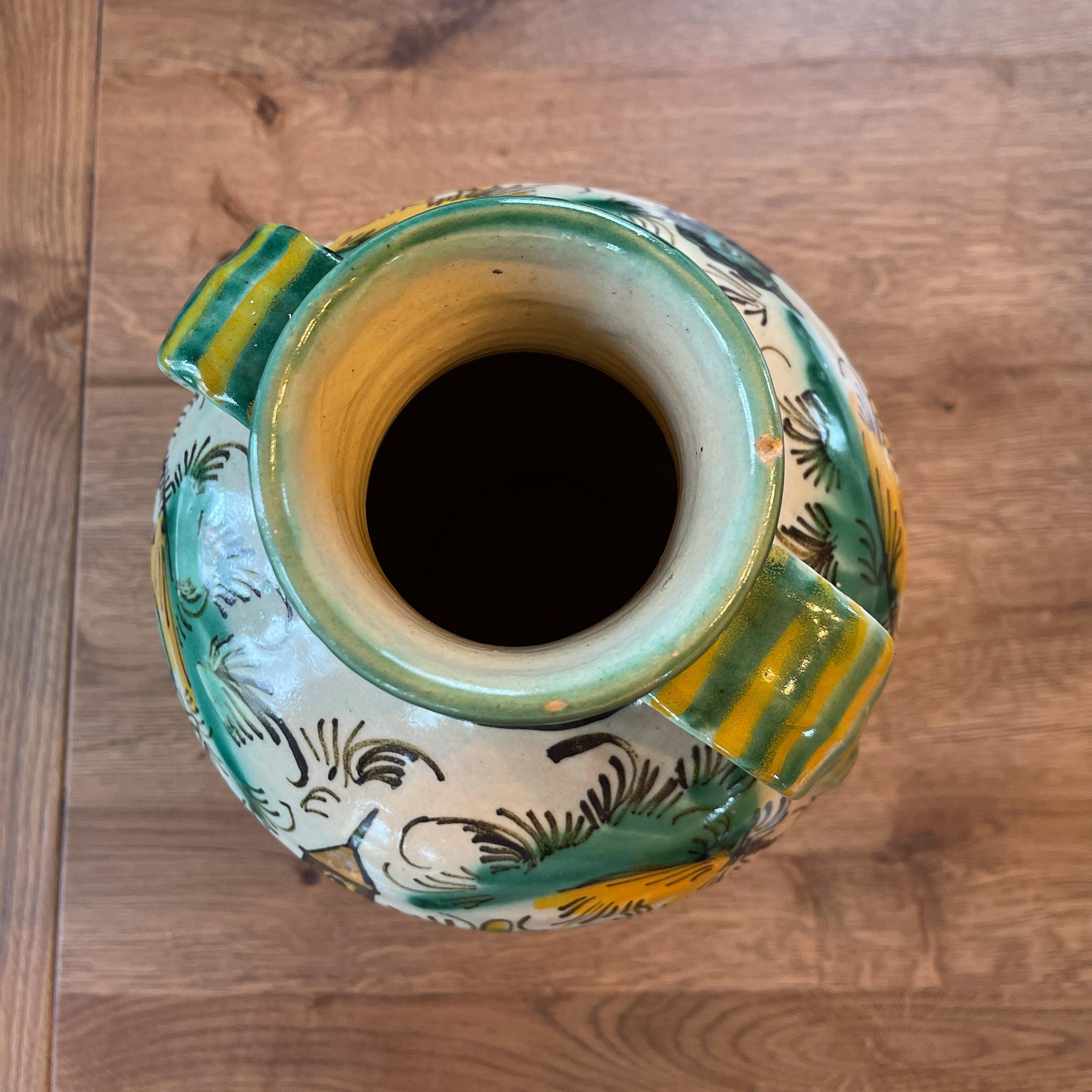 Grote handgeschilderde kruik of vaas - The Collectionist