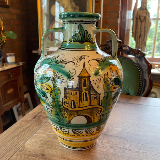 Grote handgeschilderde kruik of vaas - Bamestra Curiosa