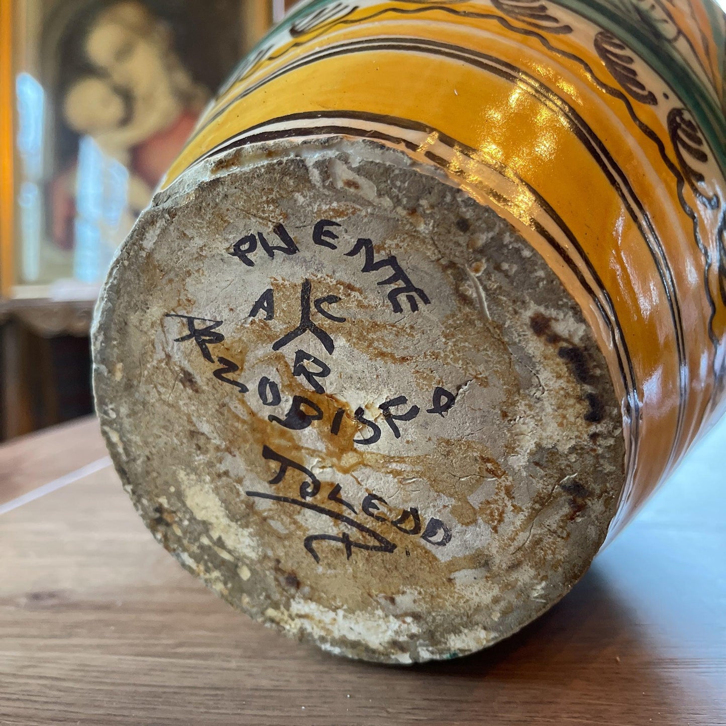 Grote handgeschilderde kruik of vaas - Bamestra Curiosa