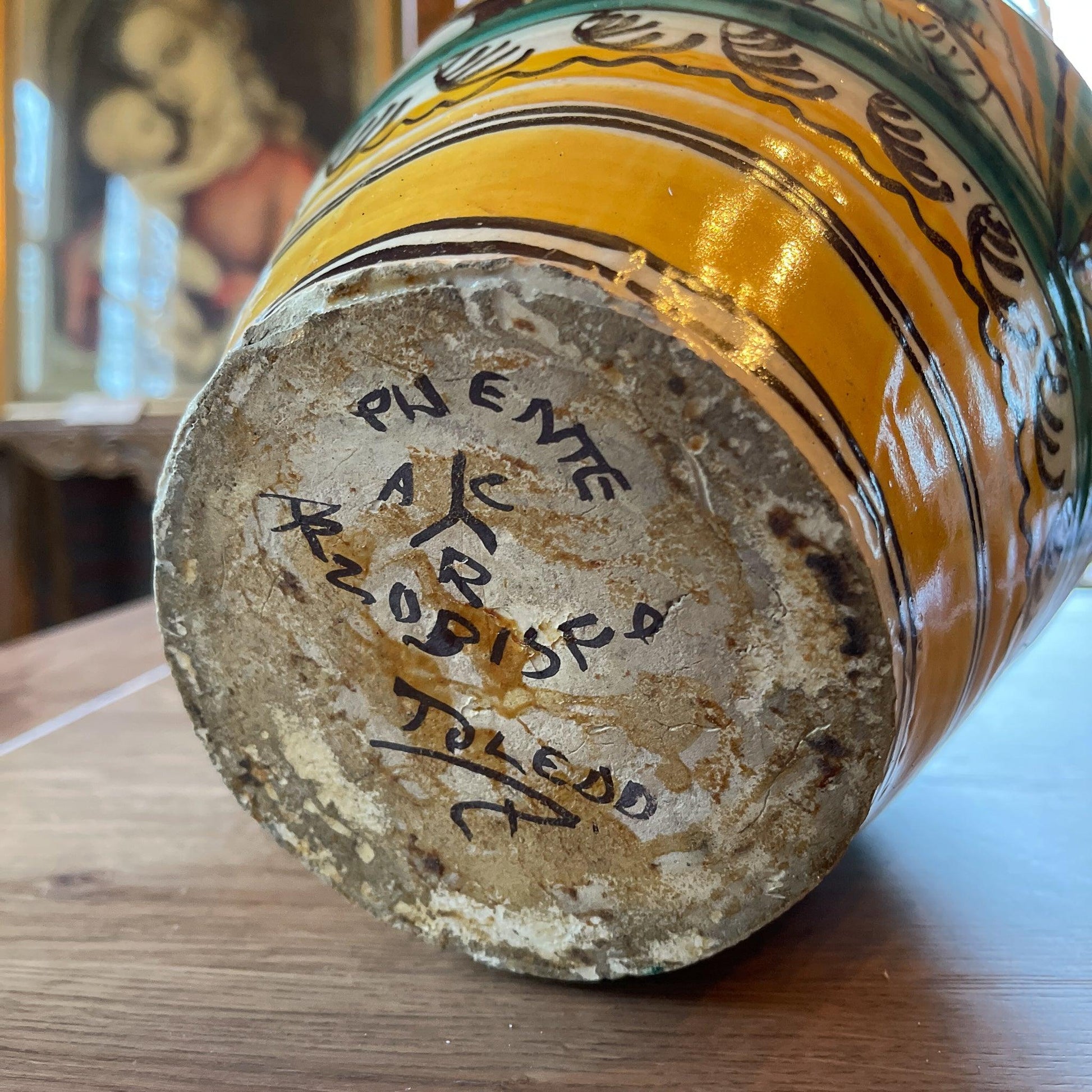 Grote handgeschilderde kruik of vaas - Bamestra Curiosa