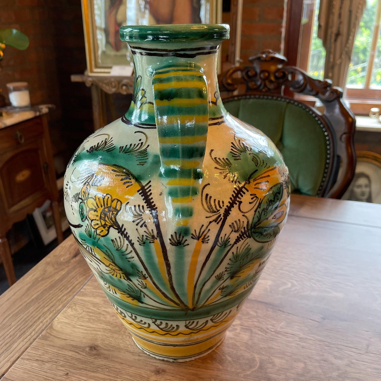 Grote handgeschilderde kruik of vaas - Bamestra Curiosa