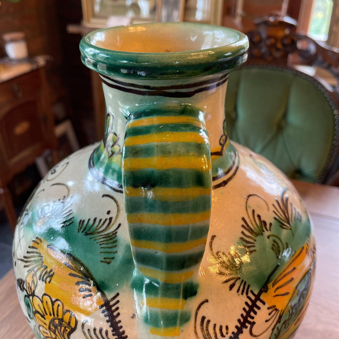 Grote handgeschilderde kruik of vaas - Bamestra Curiosa