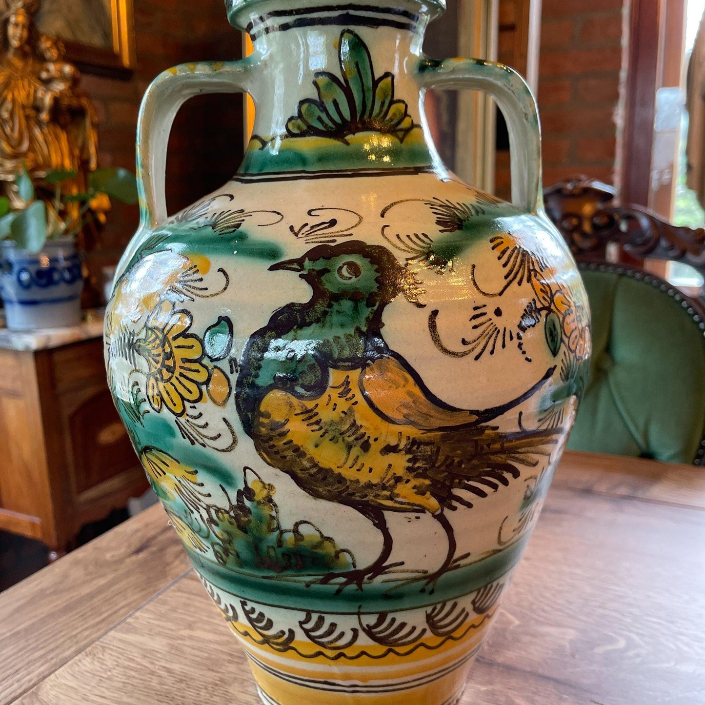Grote handgeschilderde kruik of vaas - Bamestra Curiosa
