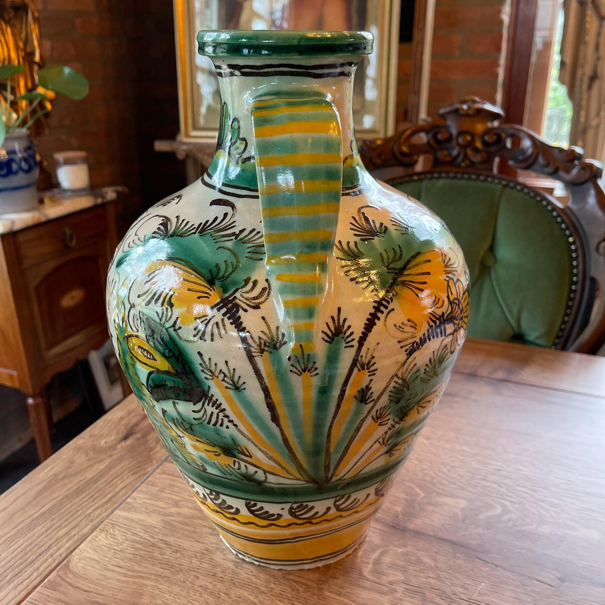 Grote handgeschilderde kruik of vaas - Bamestra Curiosa