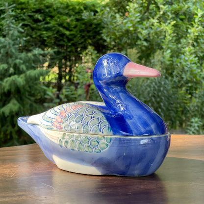 Grote schaal / patévorm met een eend - Bamestra Curiosa