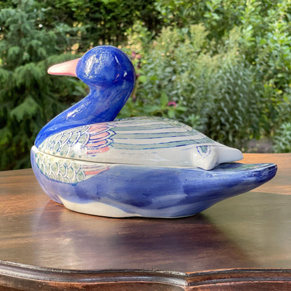 Grote schaal / patévorm met een eend - Bamestra Curiosa