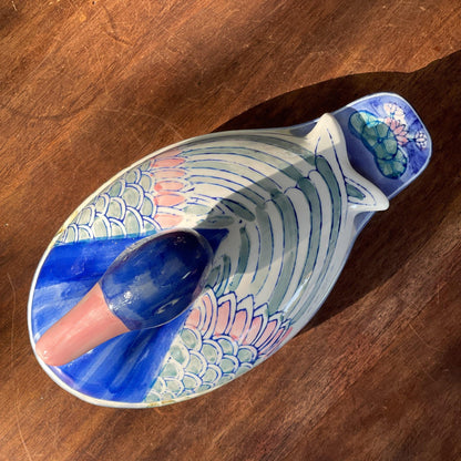 Grote schaal / patévorm met een eend - Bamestra Curiosa