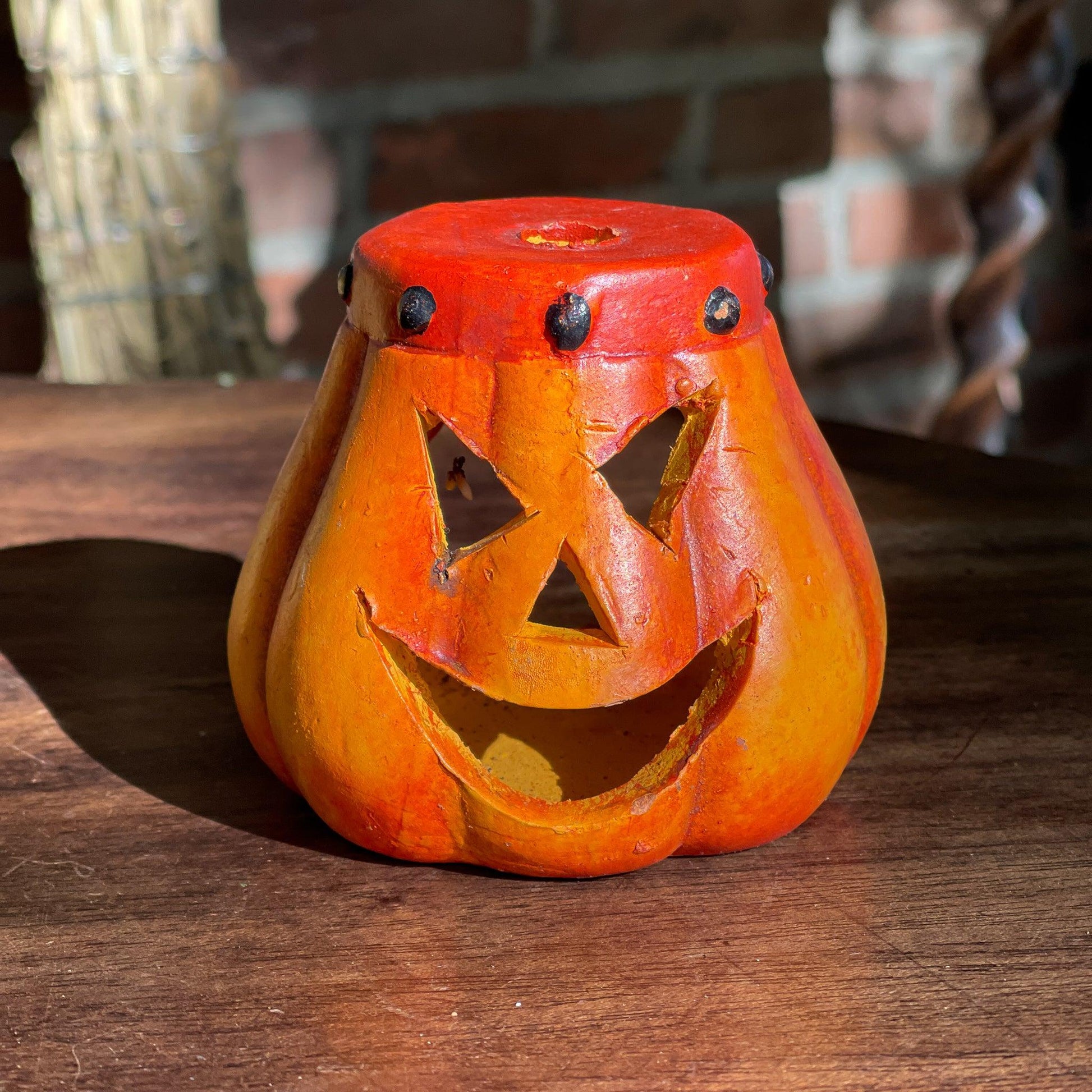 Halloween pompoen theelichtje - Bamestra Curiosa