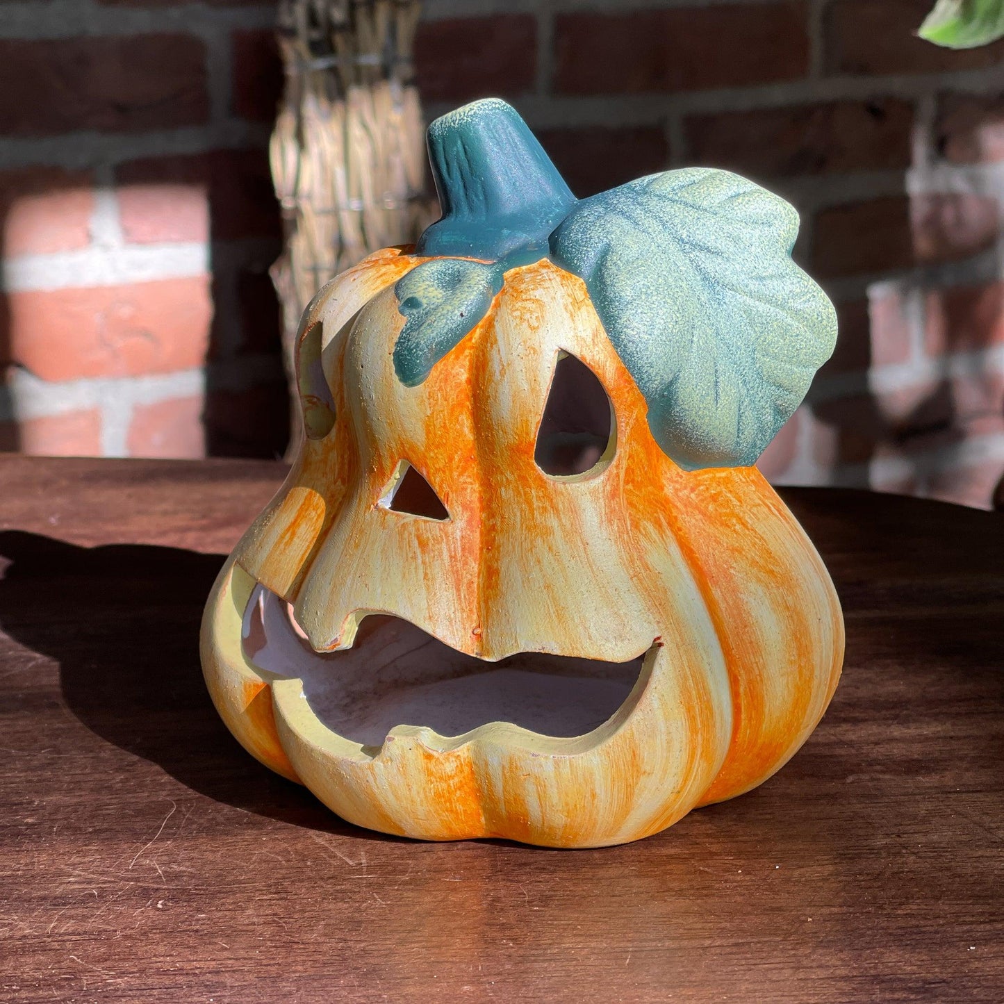 Halloween pompoen theelichtje - Bamestra Curiosa