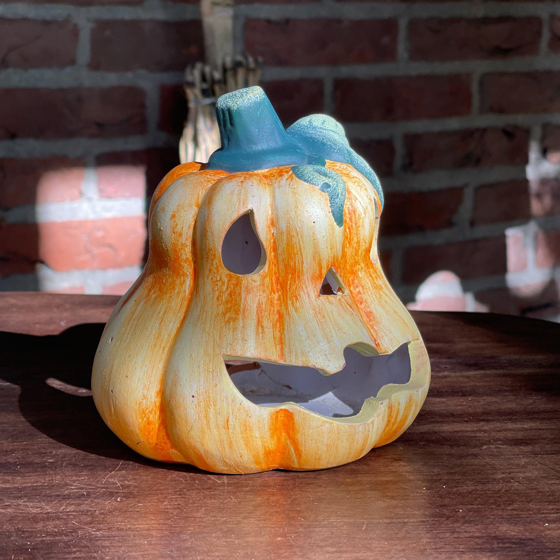 Halloween pompoen theelichtje - Bamestra Curiosa