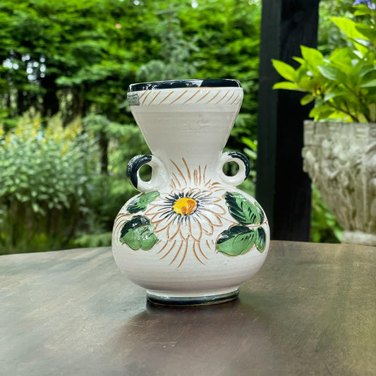 Handgeschilderd aardewerk vaasje - Bamestra Curiosa