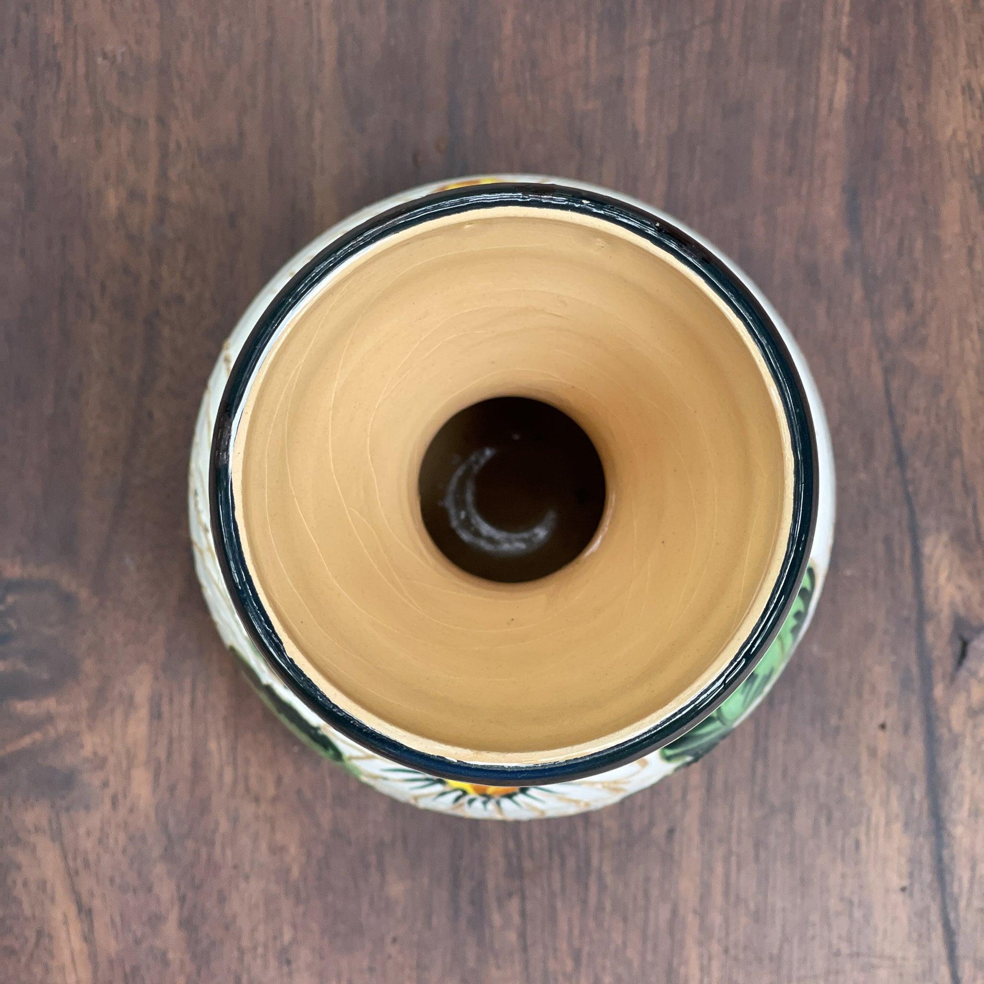 Handgeschilderd aardewerk vaasje - Bamestra Curiosa