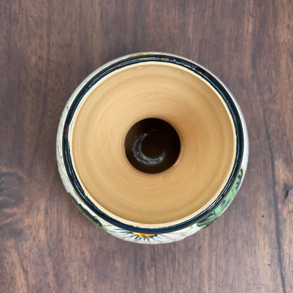 Handgeschilderd aardewerk vaasje - Bamestra Curiosa