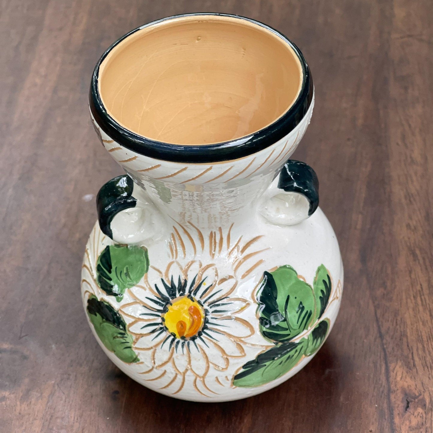 Handgeschilderd aardewerk vaasje - Bamestra Curiosa