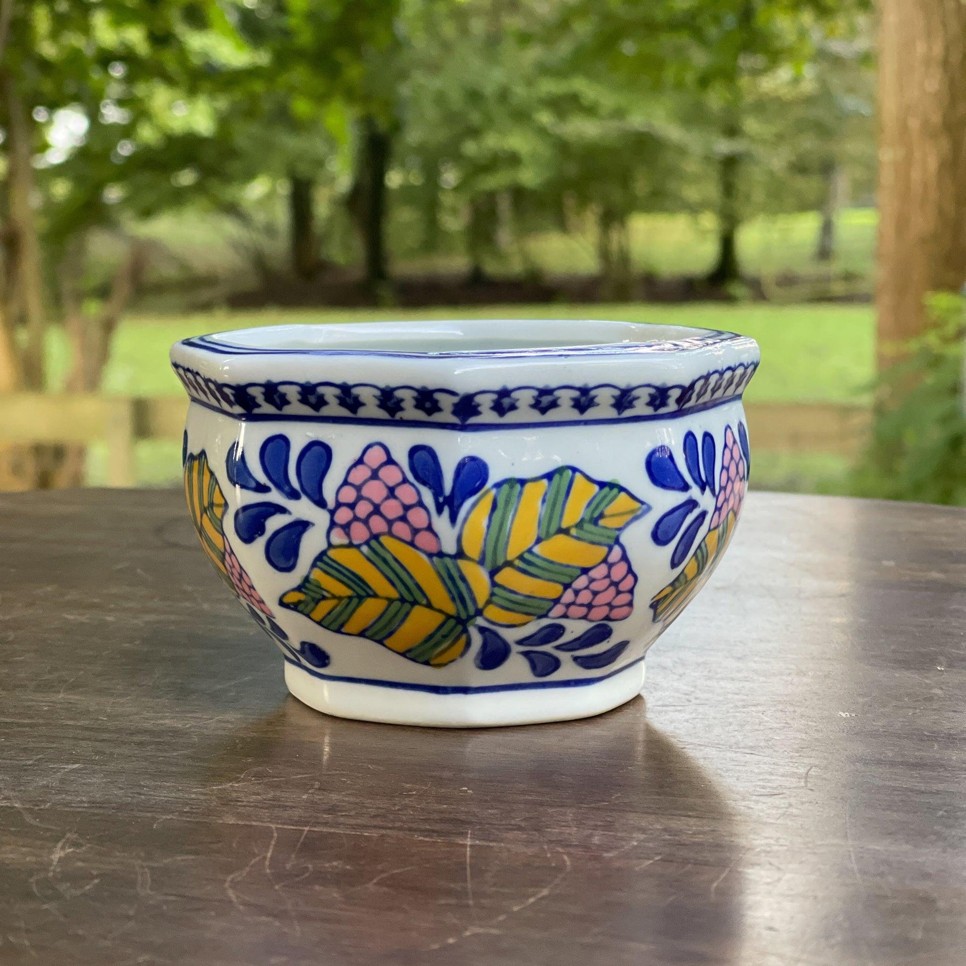 Handgeschilderd bloempotje - Bamestra Curiosa