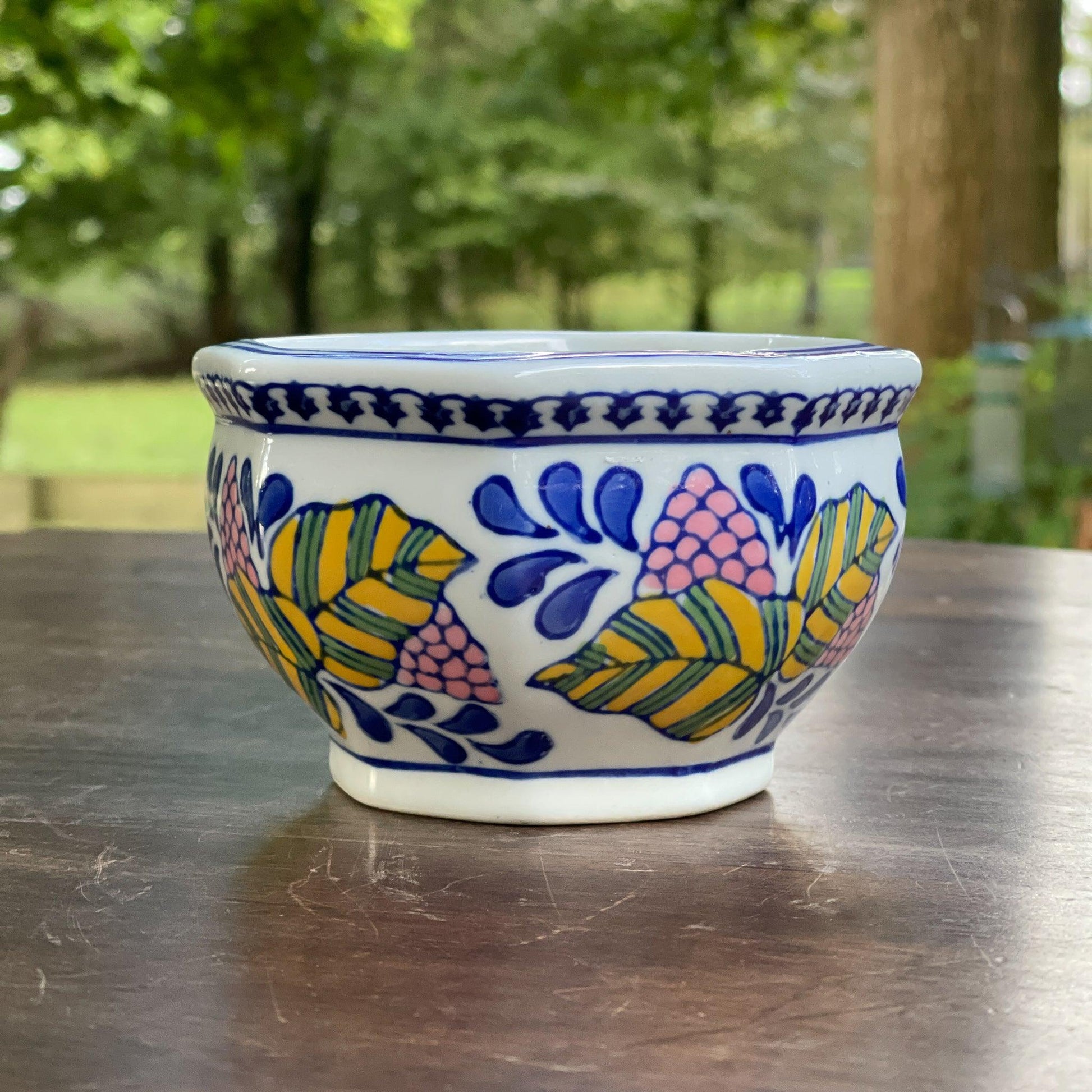 Handgeschilderd bloempotje - Bamestra Curiosa