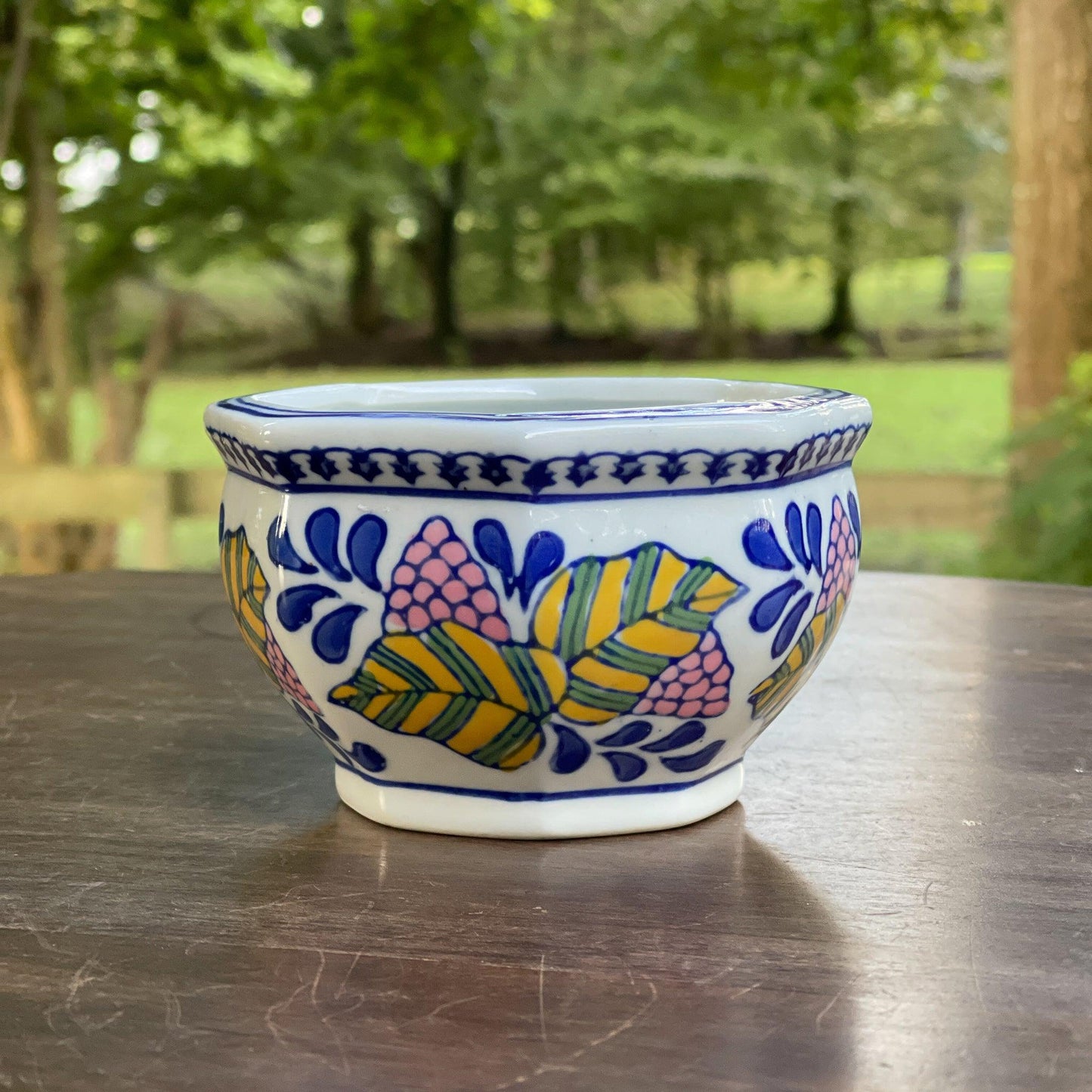 Handgeschilderd bloempotje - Bamestra Curiosa