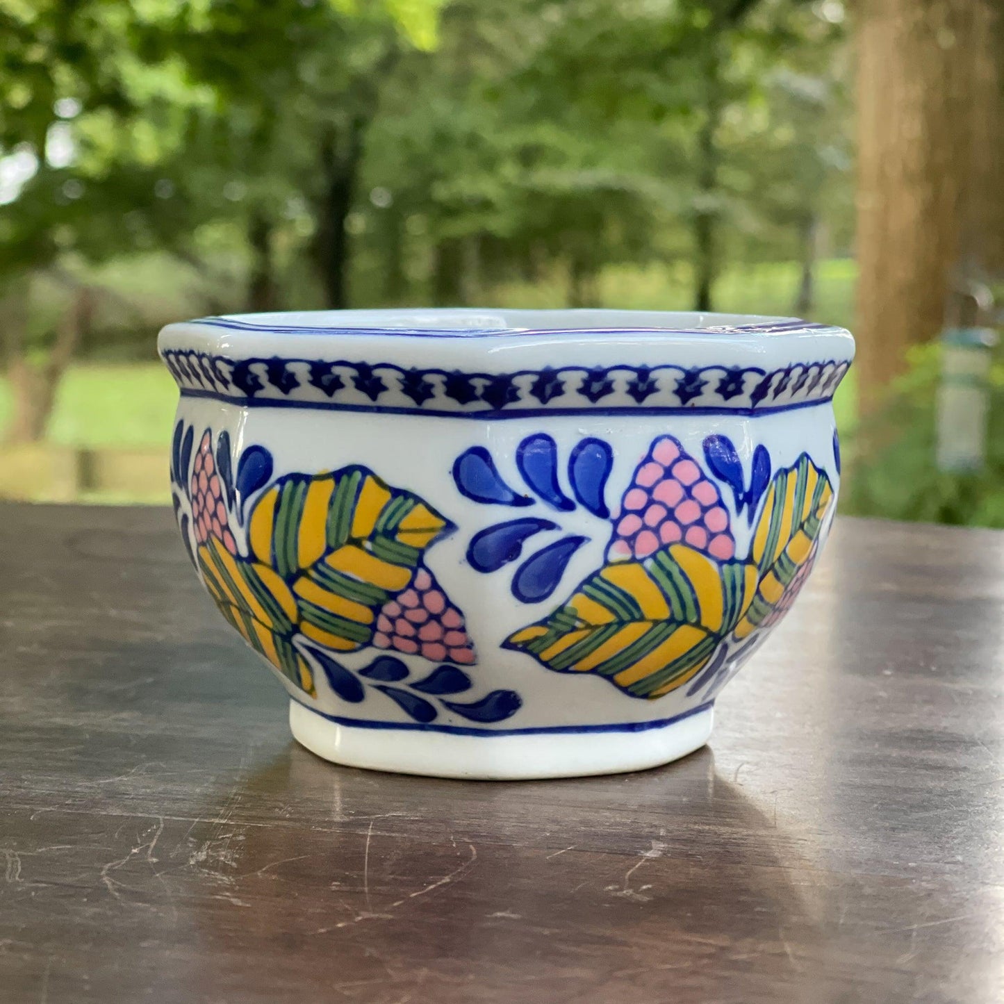 Handgeschilderd bloempotje - Bamestra Curiosa