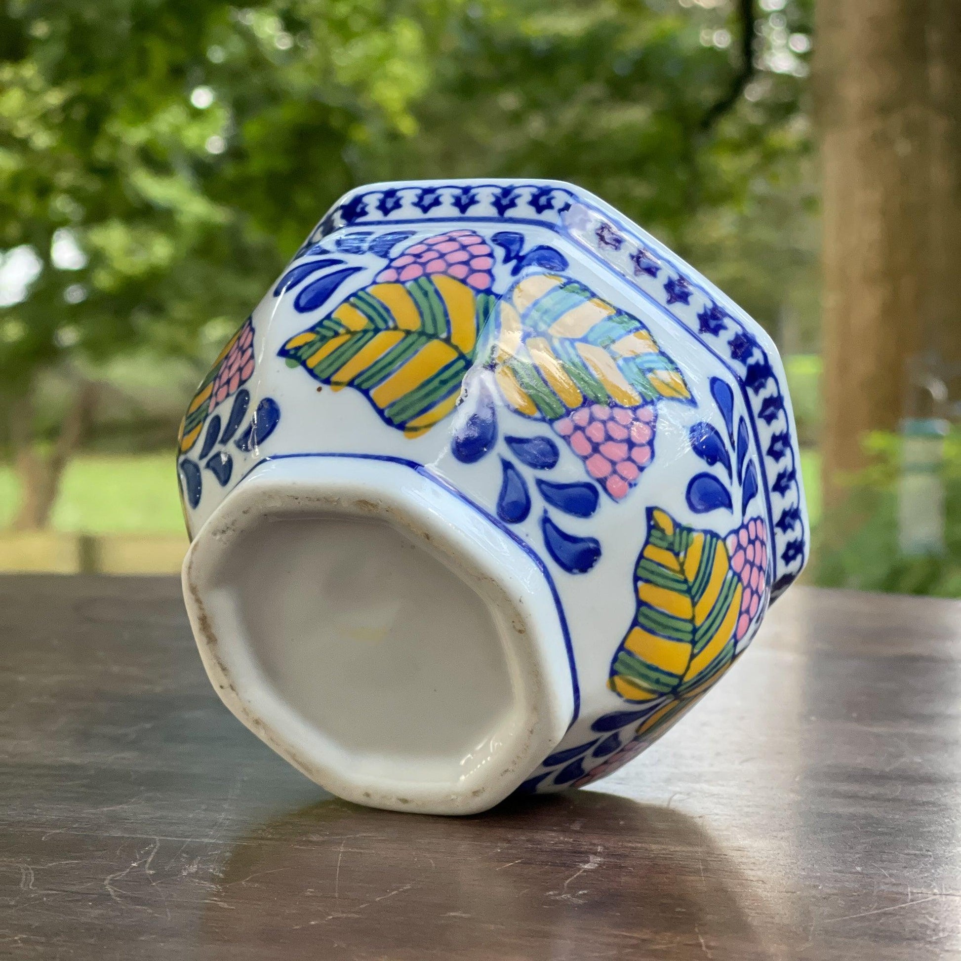 Handgeschilderd bloempotje - Bamestra Curiosa