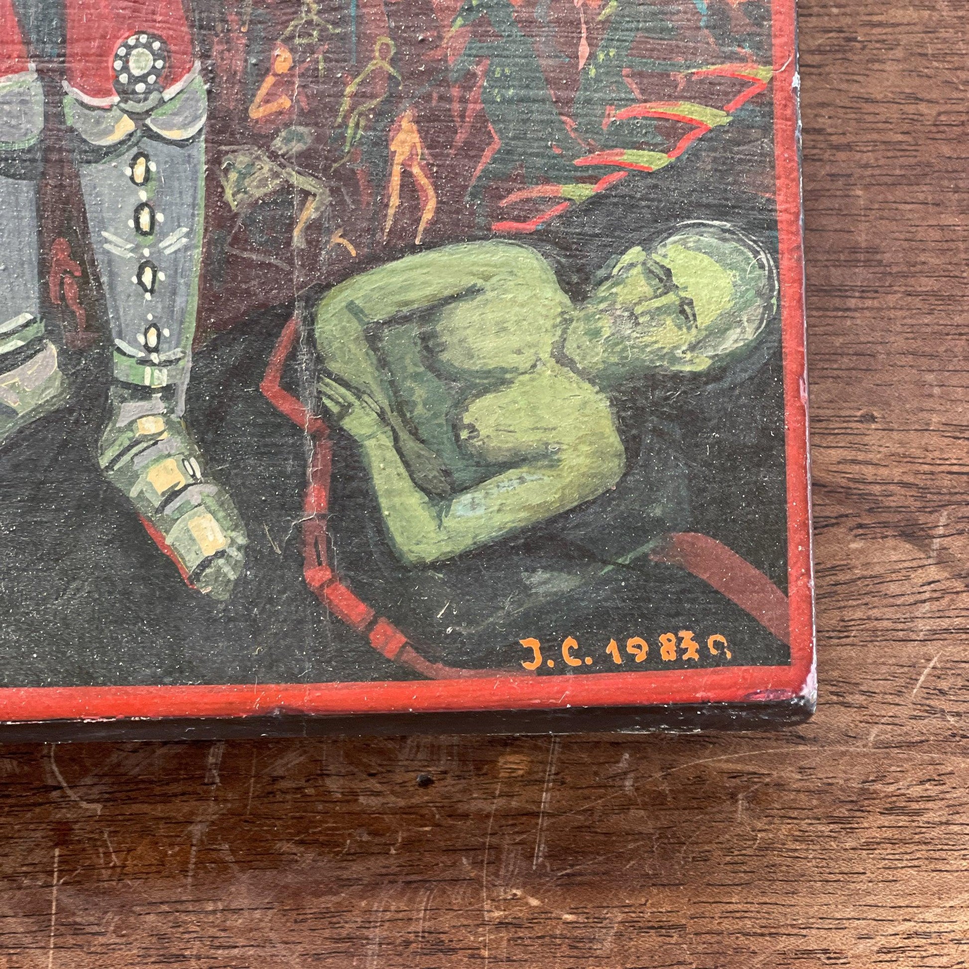 Handgeschilderd Icoon aartsengel Michaël - Bamestra Curiosa