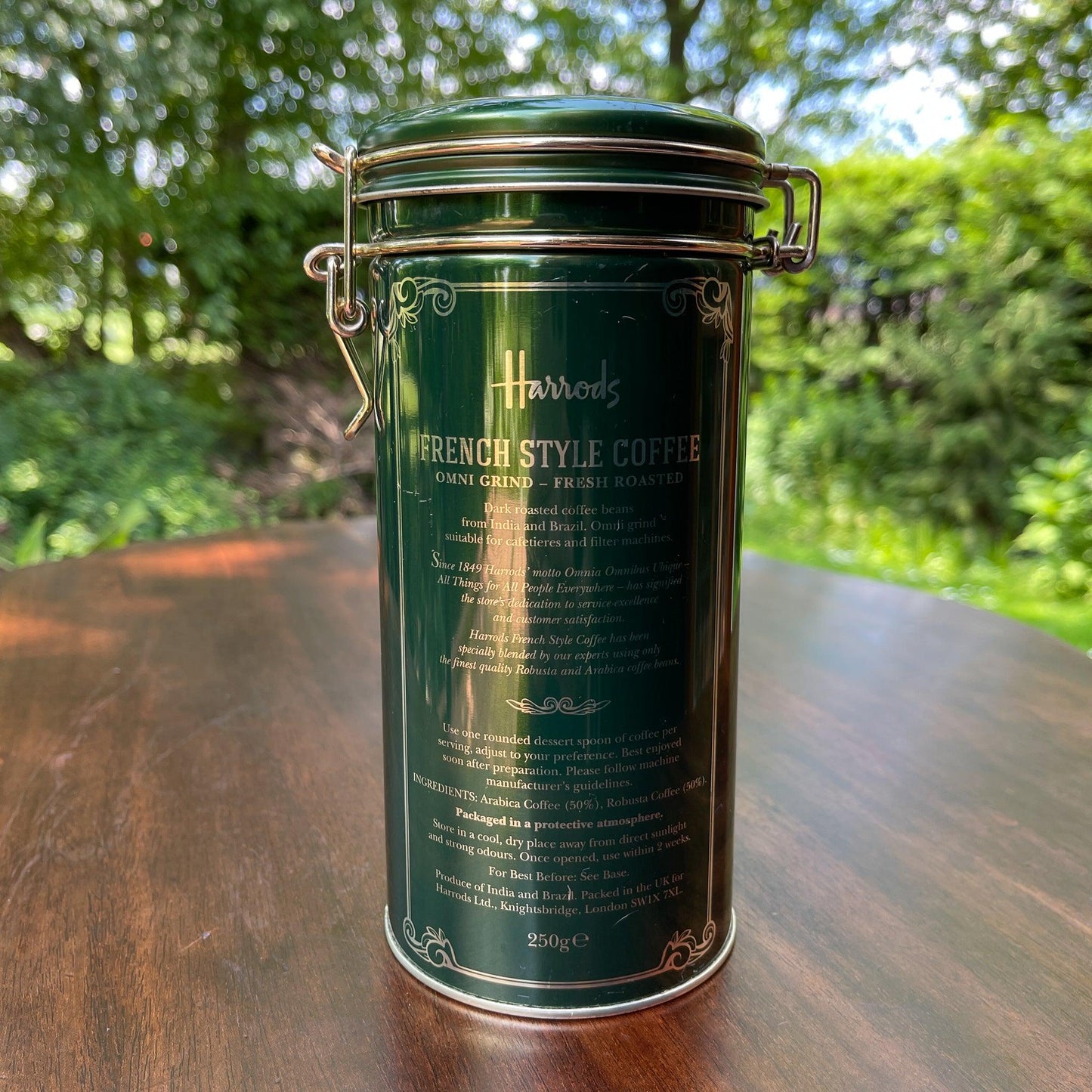 Harrods koffie bewaarblik No9 - Bamestra Curiosa