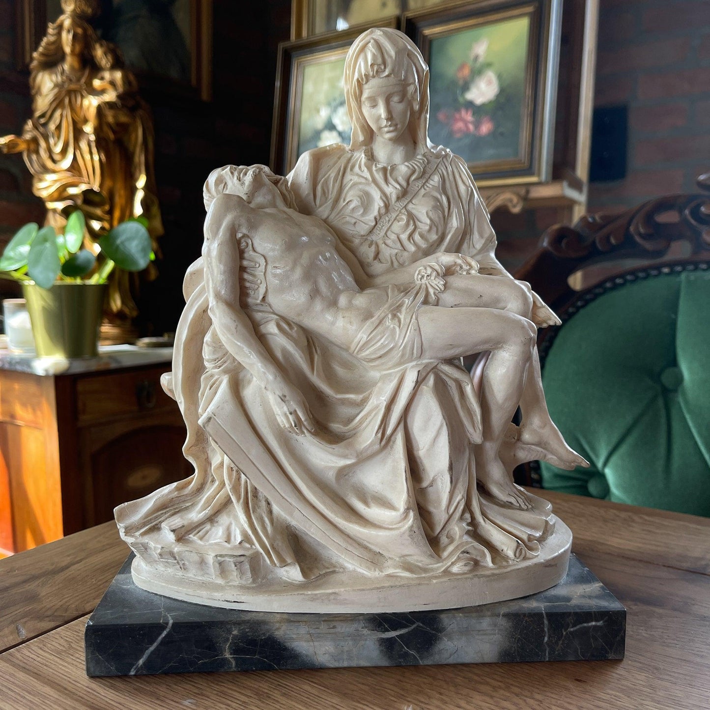 Heiligenbeeld van Santini Michelangelo La Pieta - Bamestra Curiosa