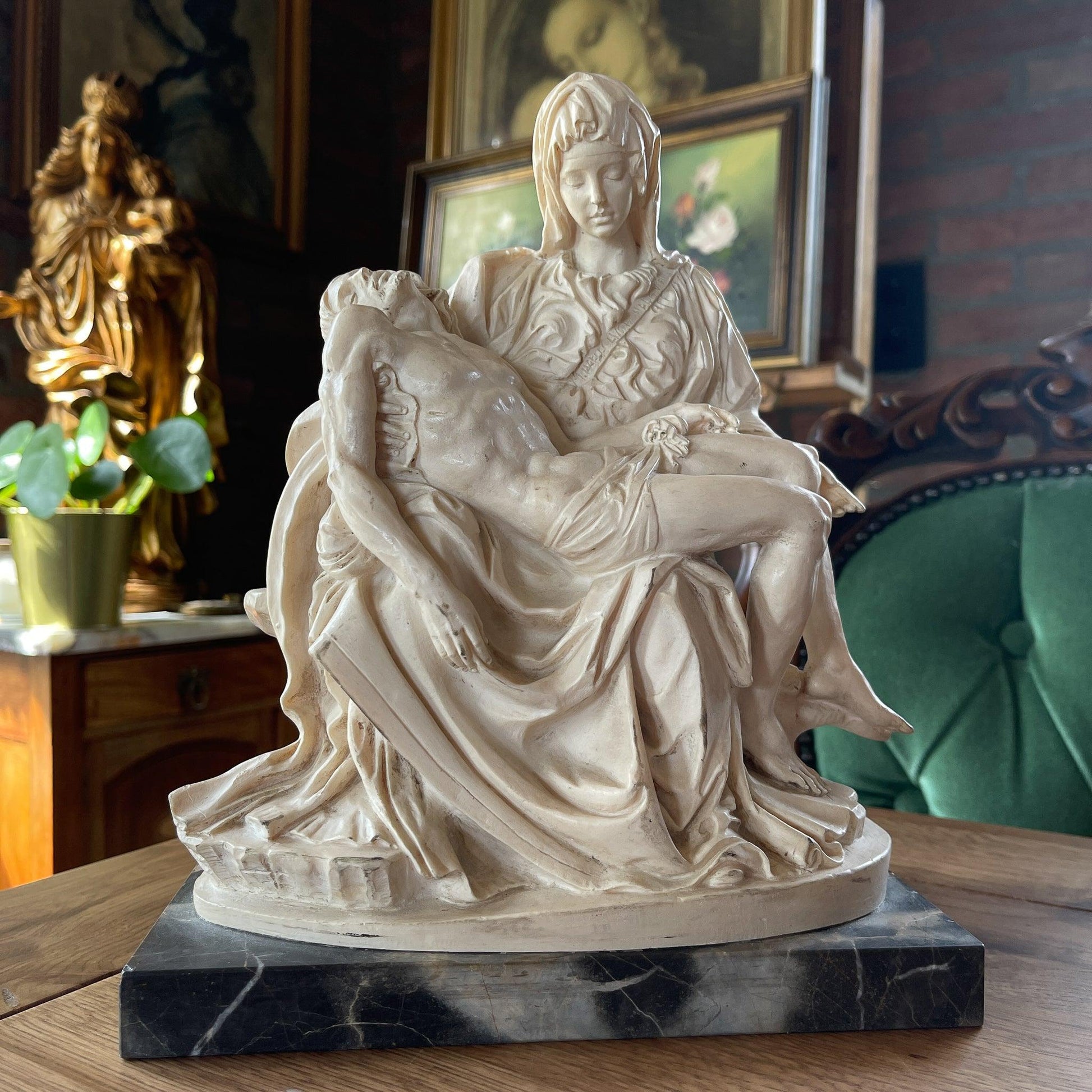 Heiligenbeeld van Santini Michelangelo La Pieta - Bamestra Curiosa