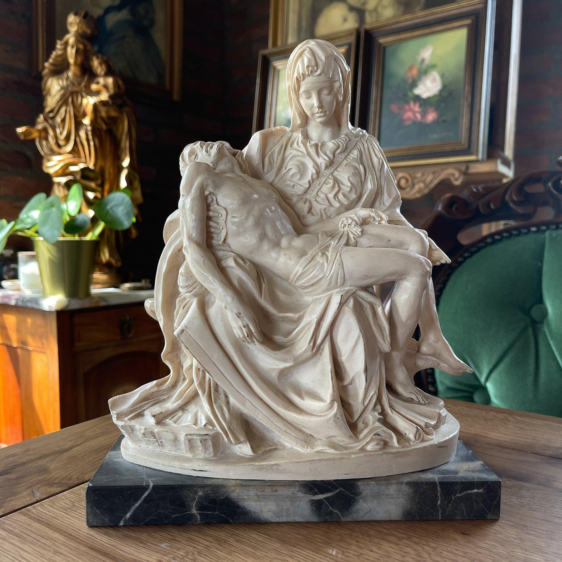 Heiligenbeeld van Santini Michelangelo La Pieta - Bamestra Curiosa