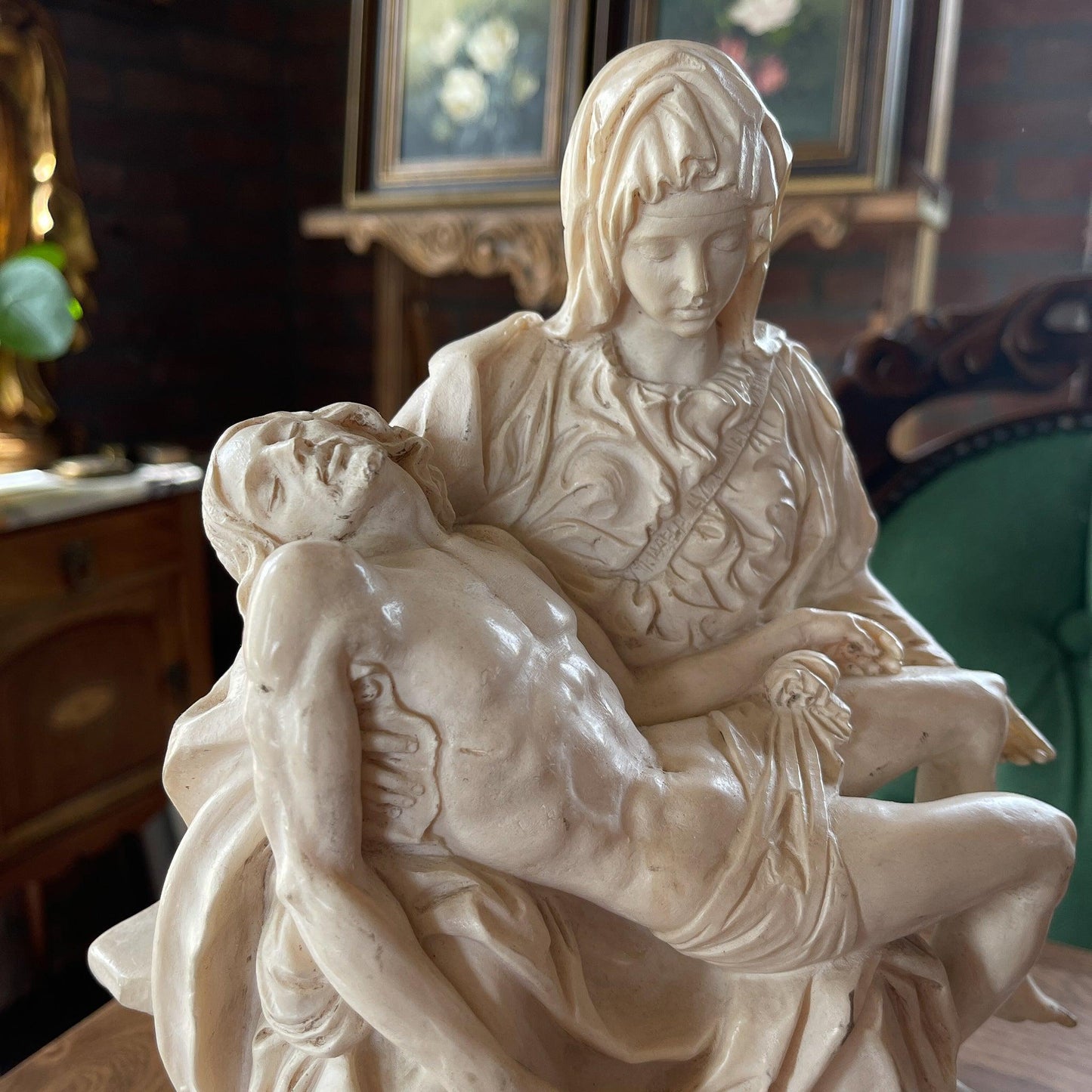 Heiligenbeeld van Santini Michelangelo La Pieta - Bamestra Curiosa