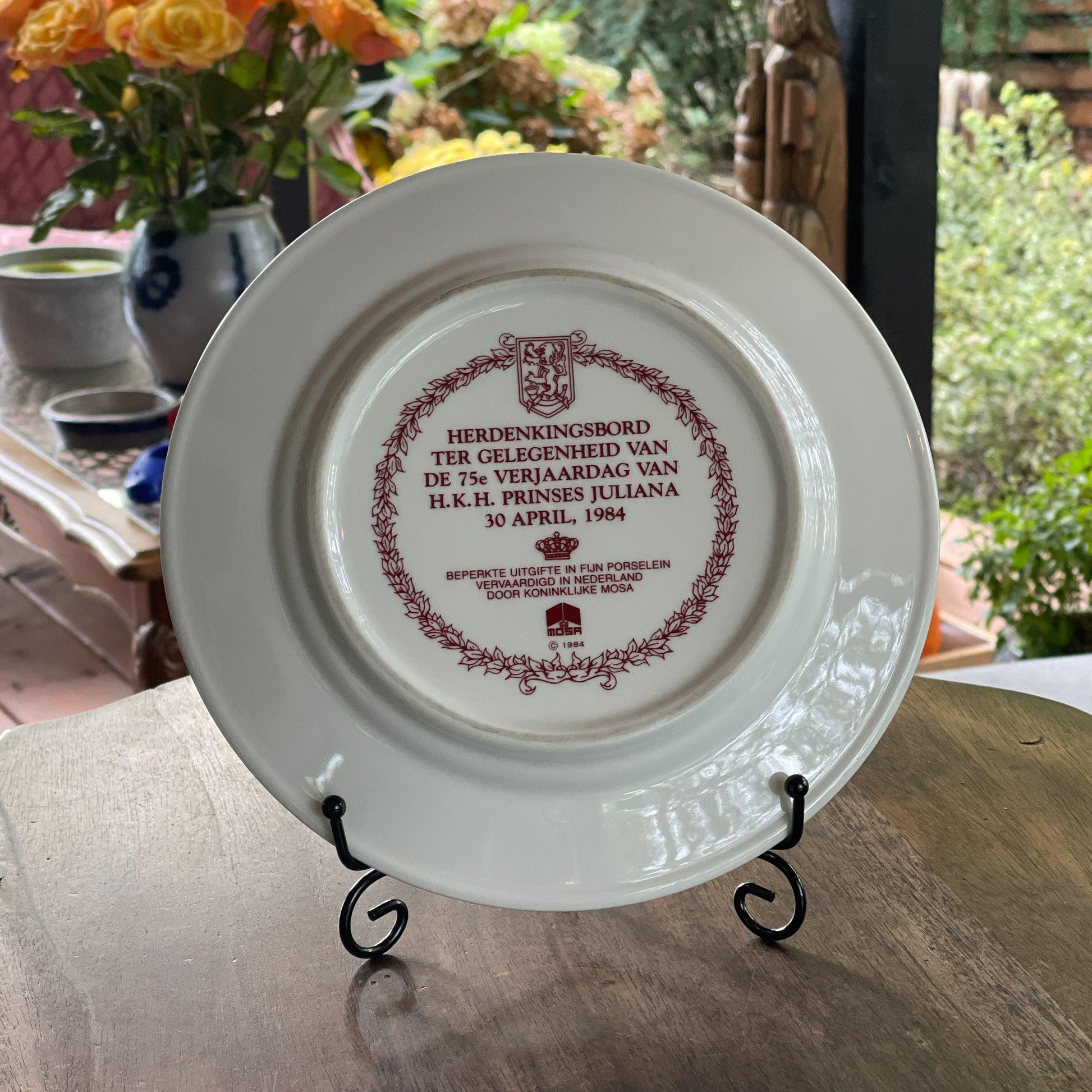 Herdenkingsbord Prinses Juliana 30 april 1984 - The Collectionist